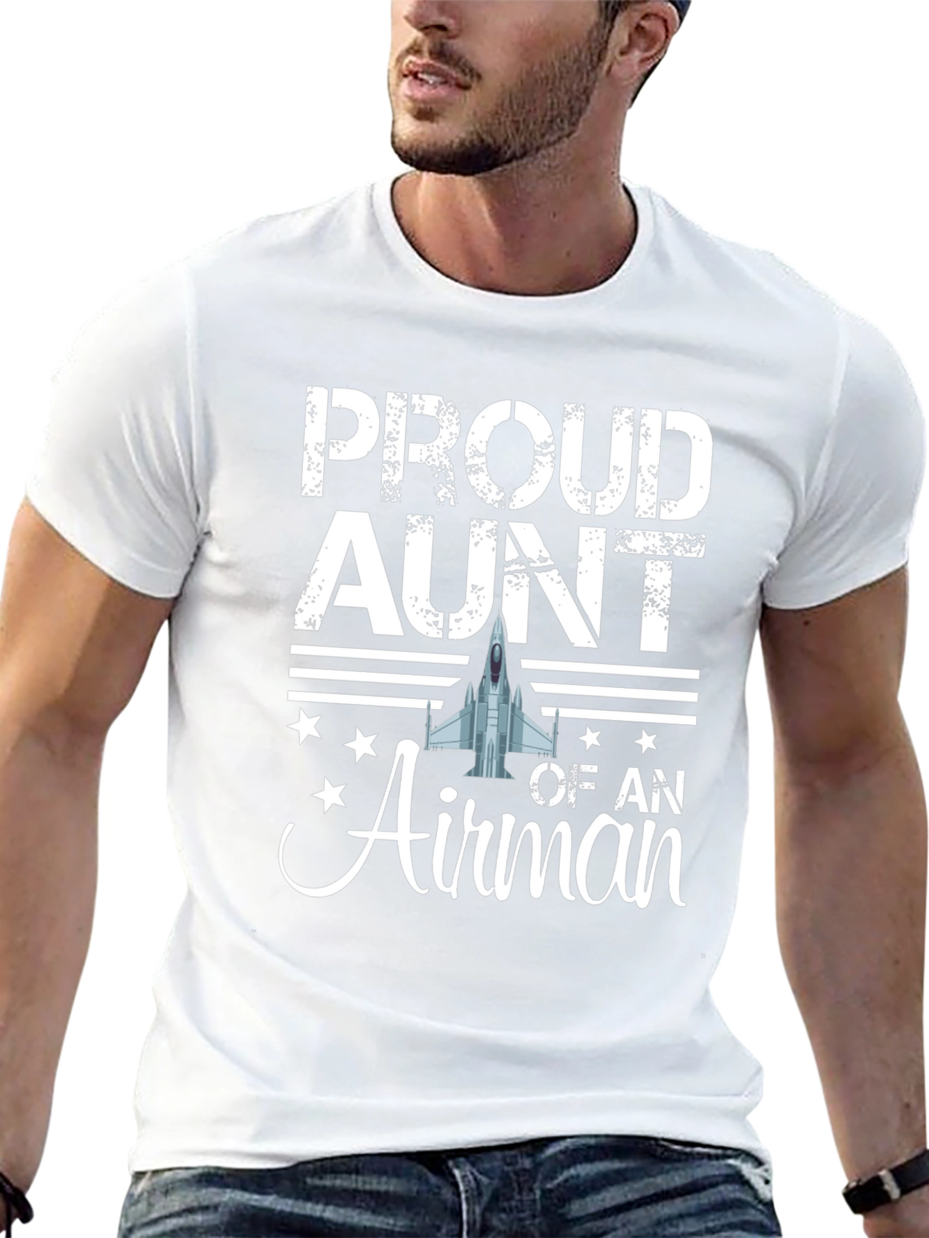 Proud Aunt Airman T-Shirt - Military Family Tee