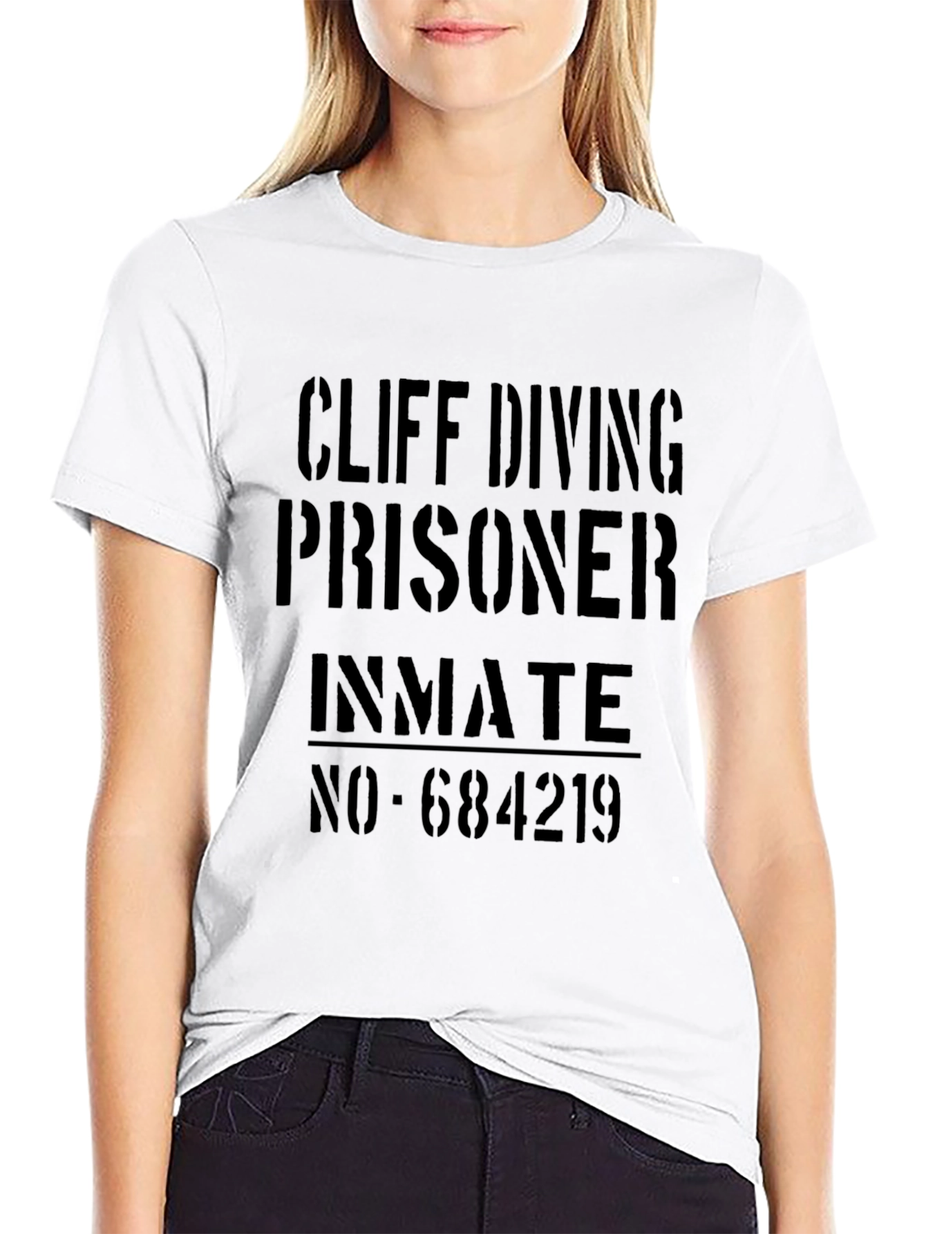 Cliff Diving Prisoner Inmate Tee