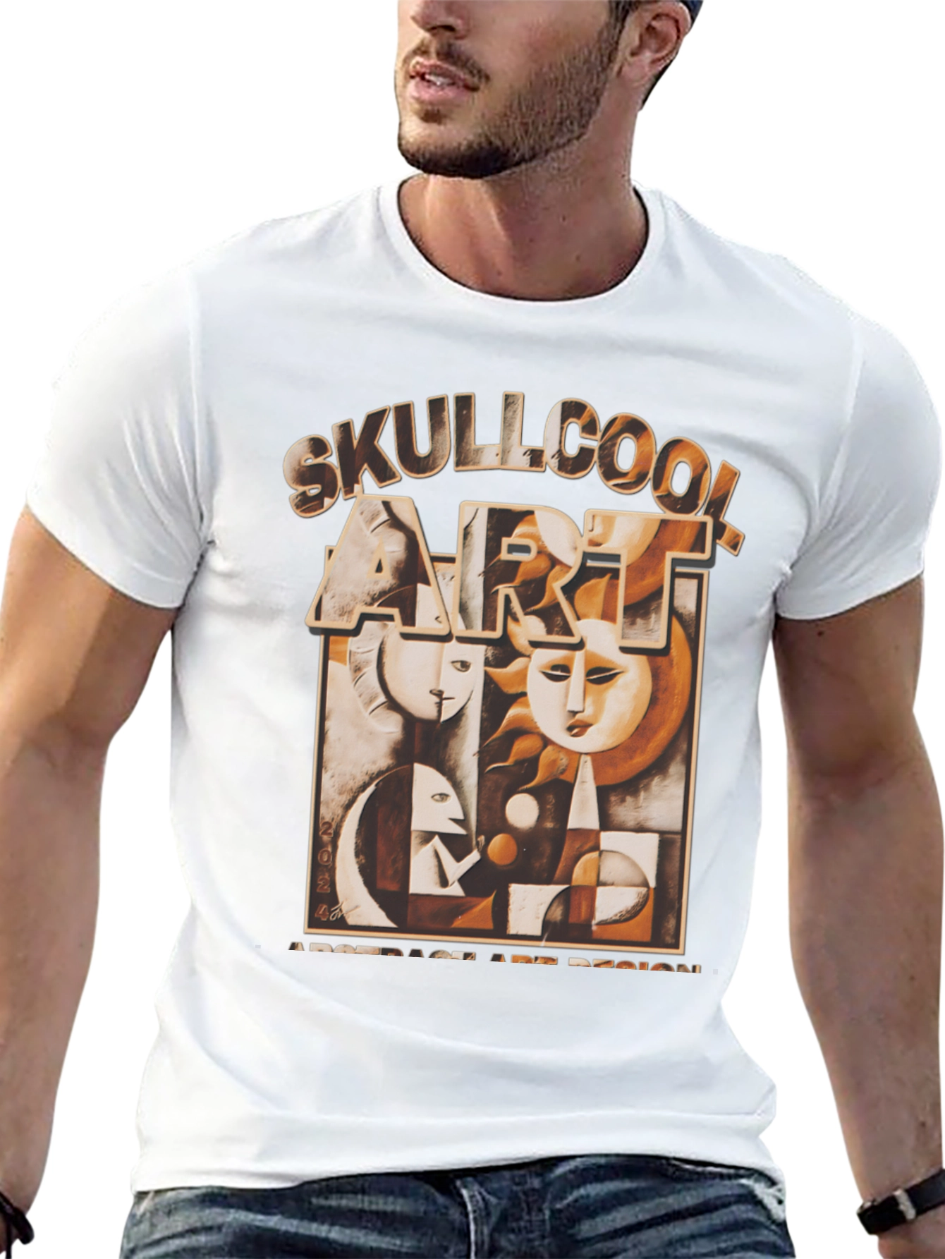 Skullcool Art Abstract Design T-Shirt