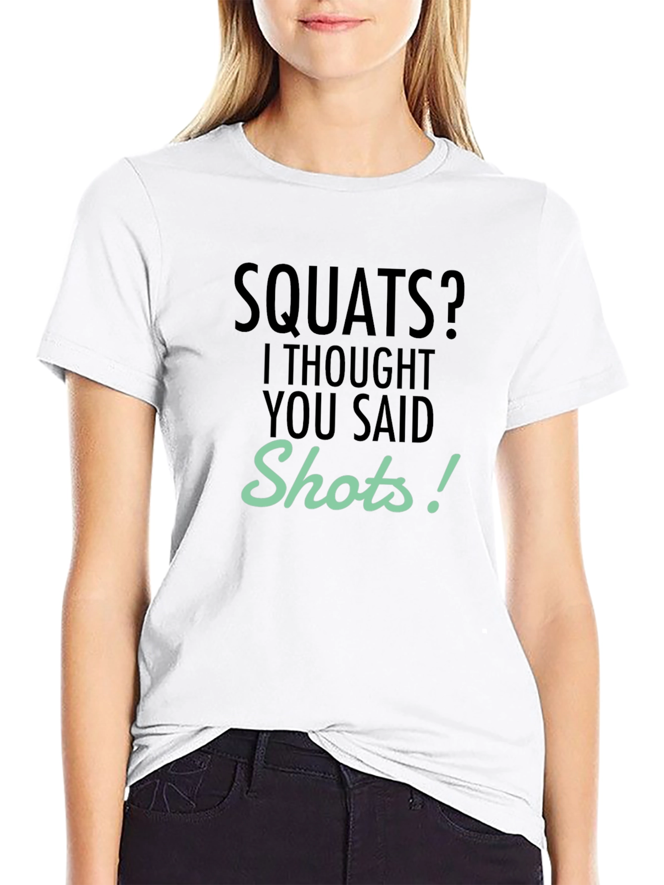 Squats? Shots! Funny Gym & Party T-Shirt