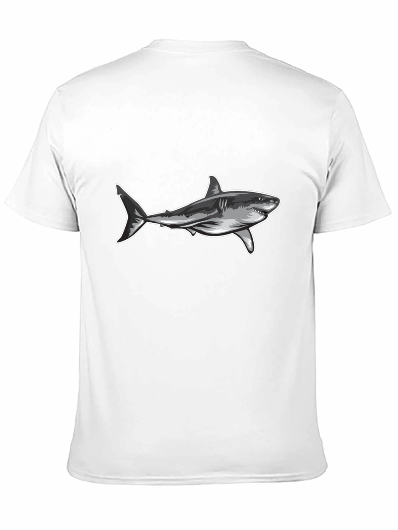 Shark Graphic Tee - Black Casual T-Shirt