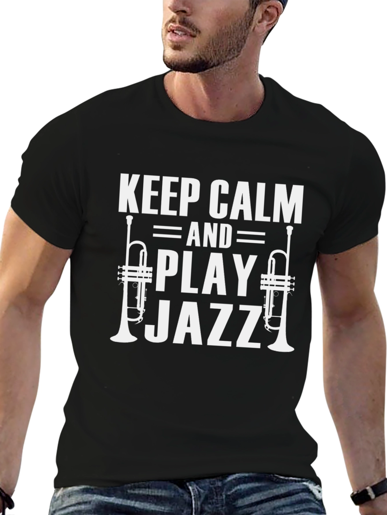 Keep Calm & Play Jazz T-Shirt - Musician Tee