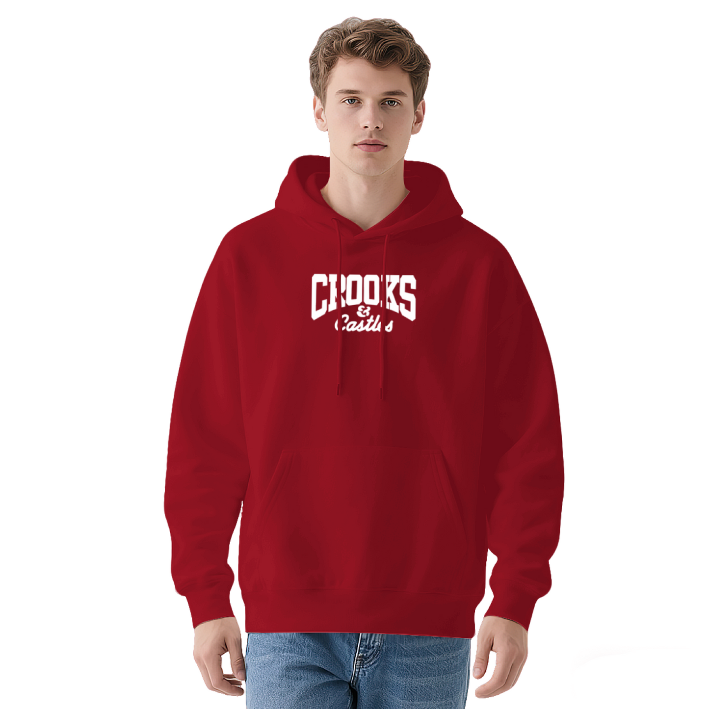 Crooks & Castles Street Letter Navy Hoodie, Men Trendy Cozy Urban Pullover