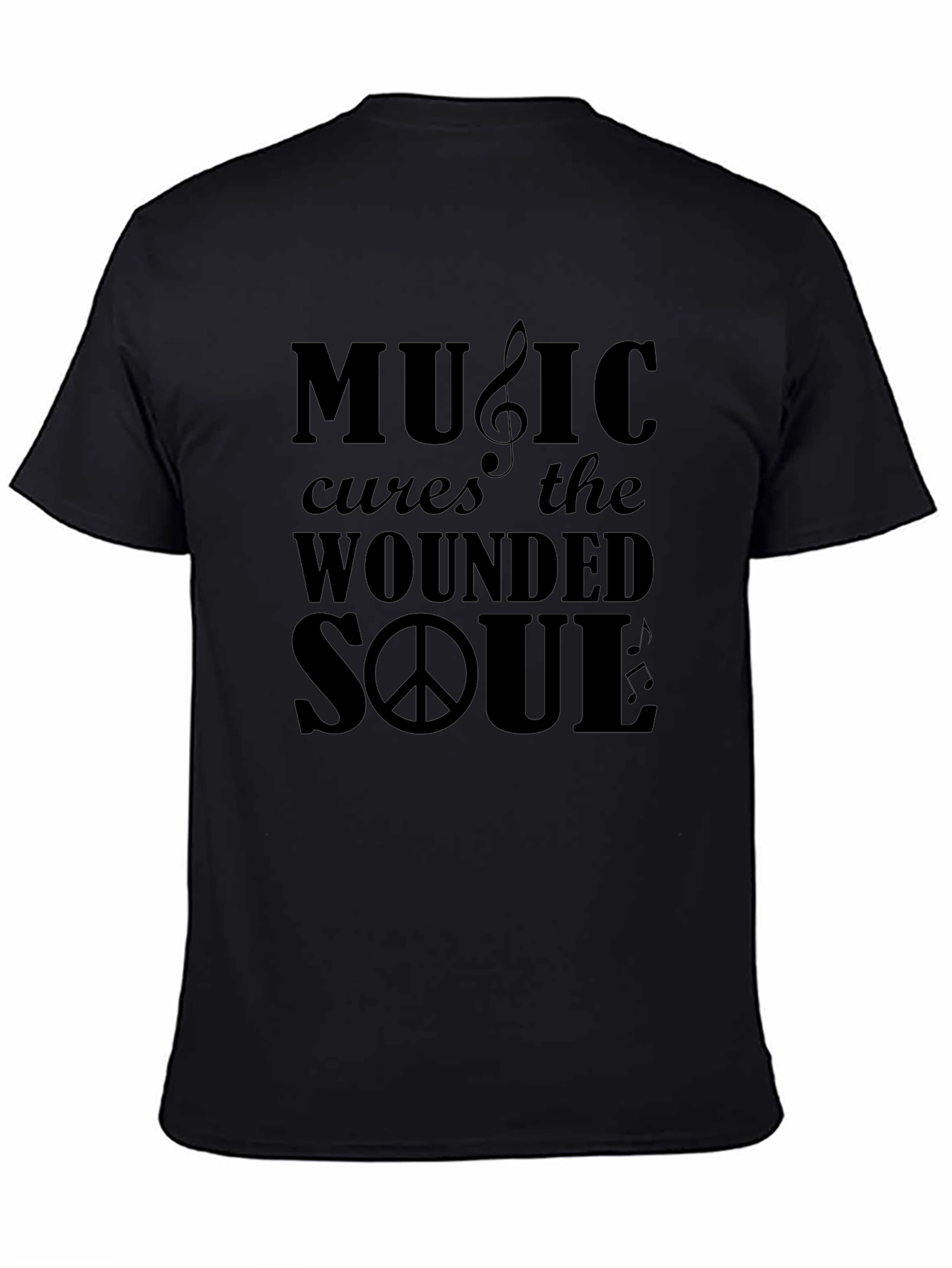 Music Cures Soul Graphic T-Shirt
