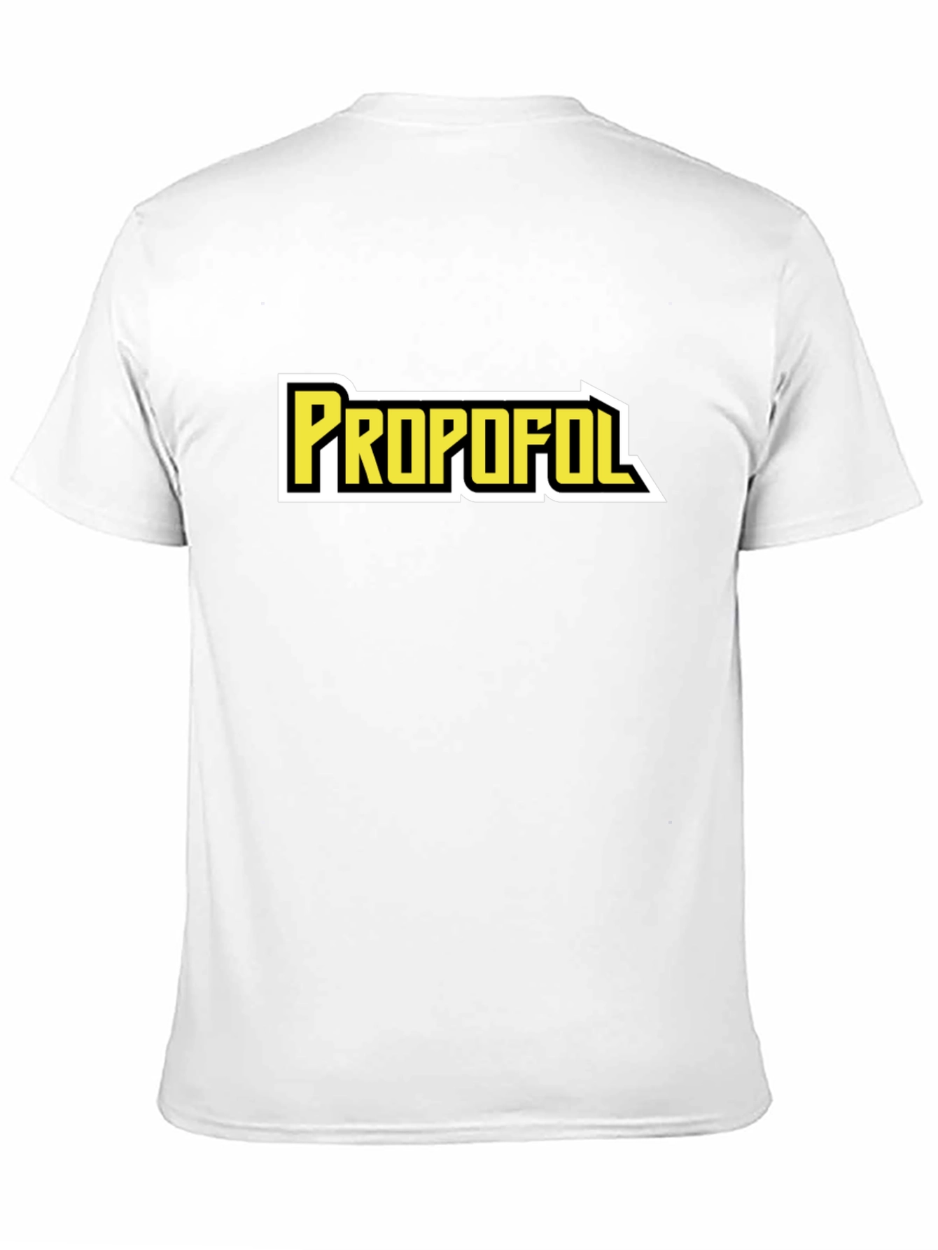 Propofol Graphic Tee - Black Cotton Blend T-Shirt