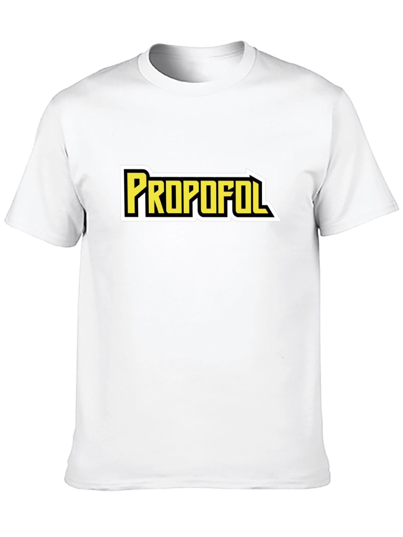Propofol Graphic Tee - Black Cotton Blend T-Shirt