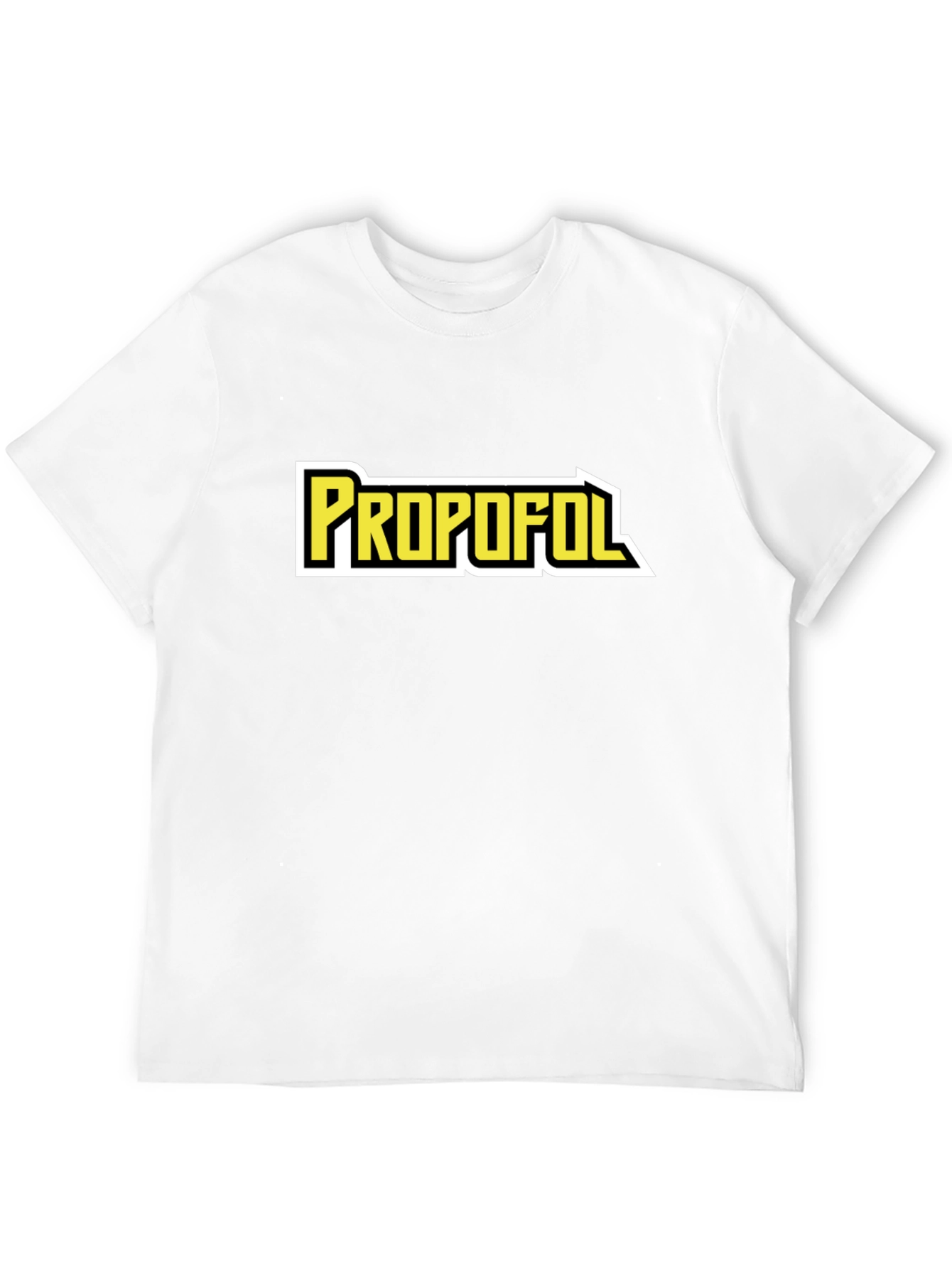 Propofol Graphic Tee - Black Cotton Blend T-Shirt