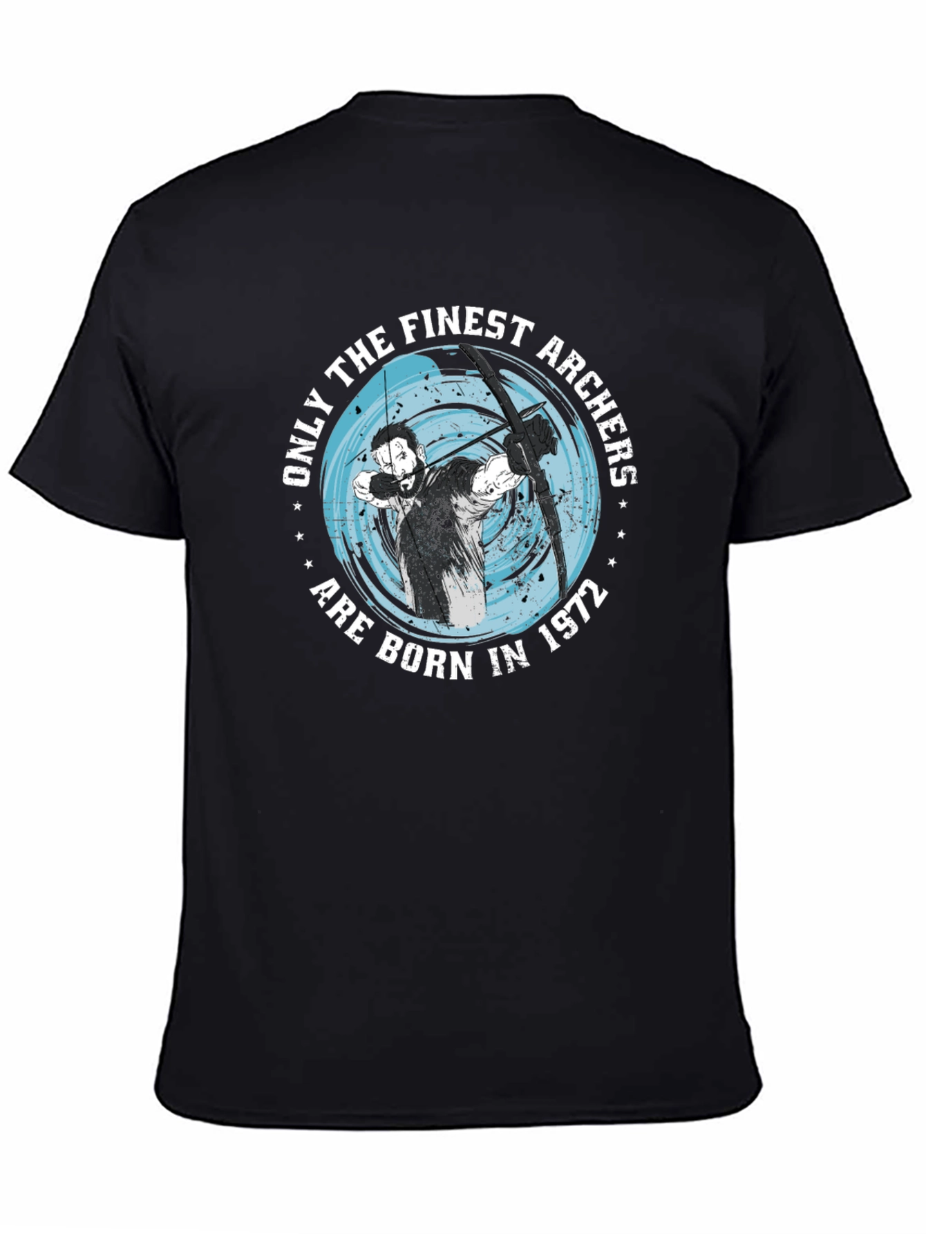 Finest Archers Born in 1972 Black T-Shirt