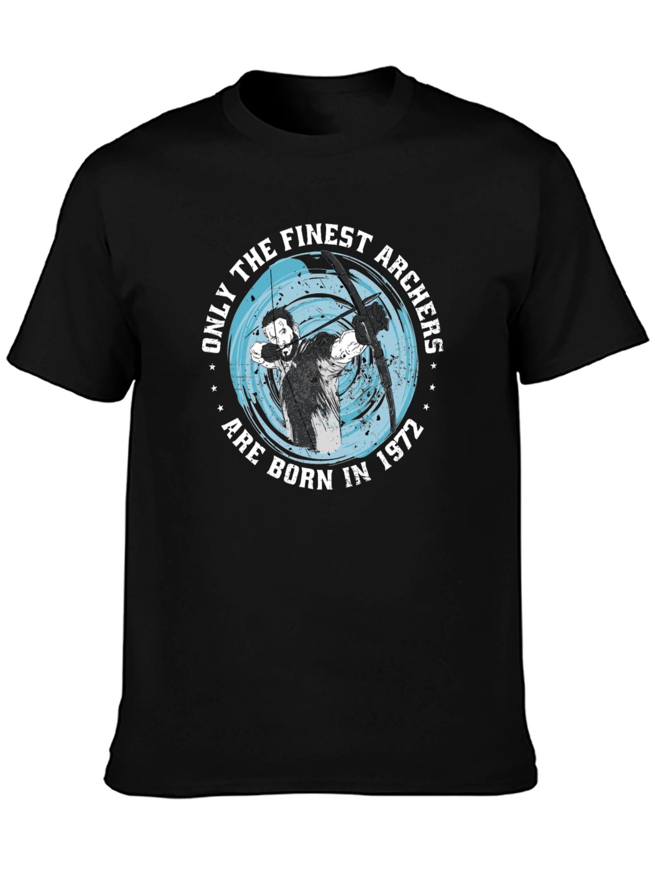 Finest Archers Born in 1972 Black T-Shirt