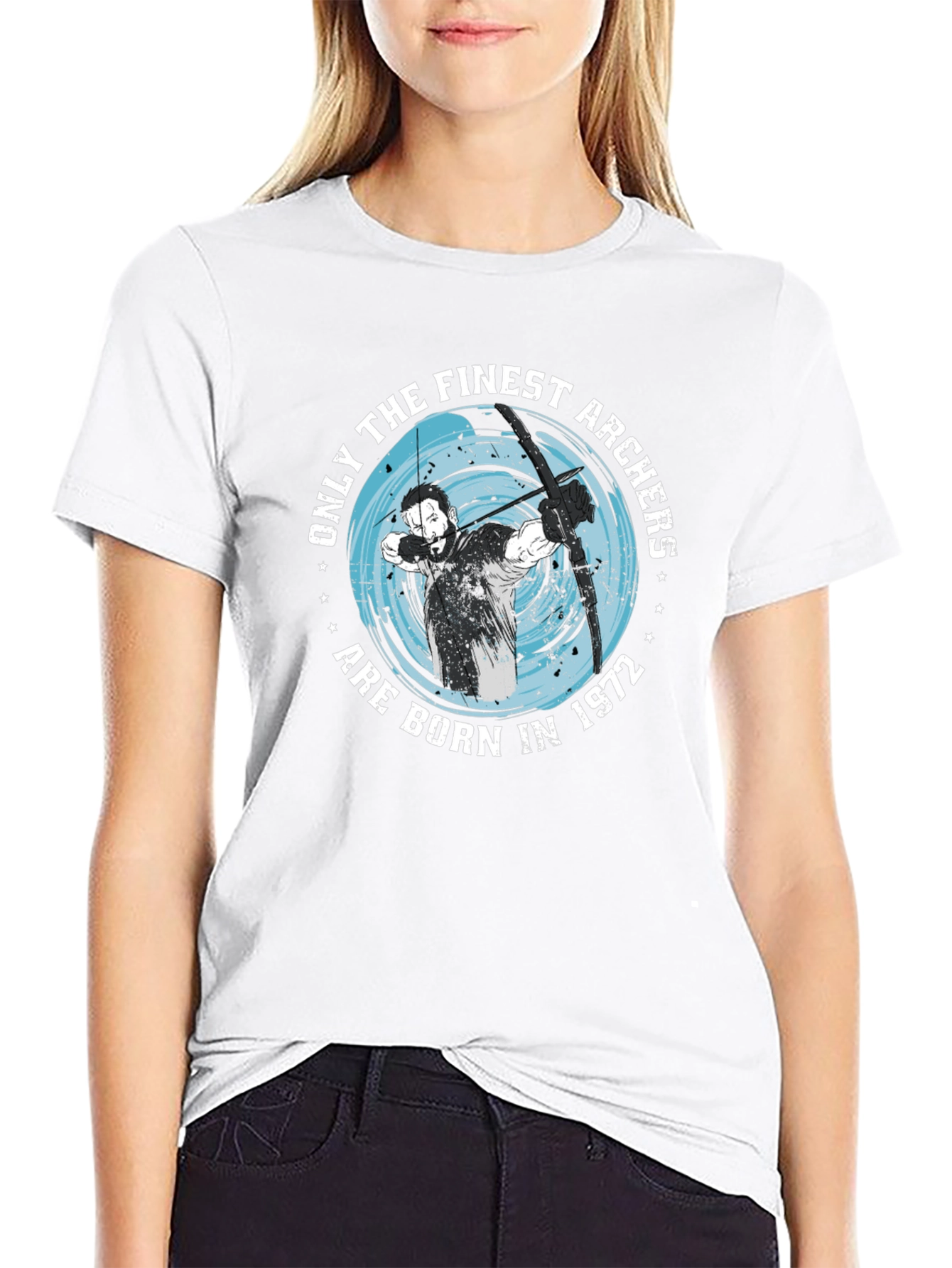 Finest Archers Born in 1972 Black T-Shirt