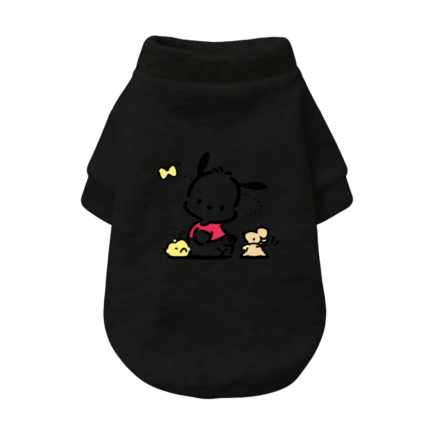 Cute Pochacco & Little Friends Pet Sweater, Kawaii Cartoon Puppy Top