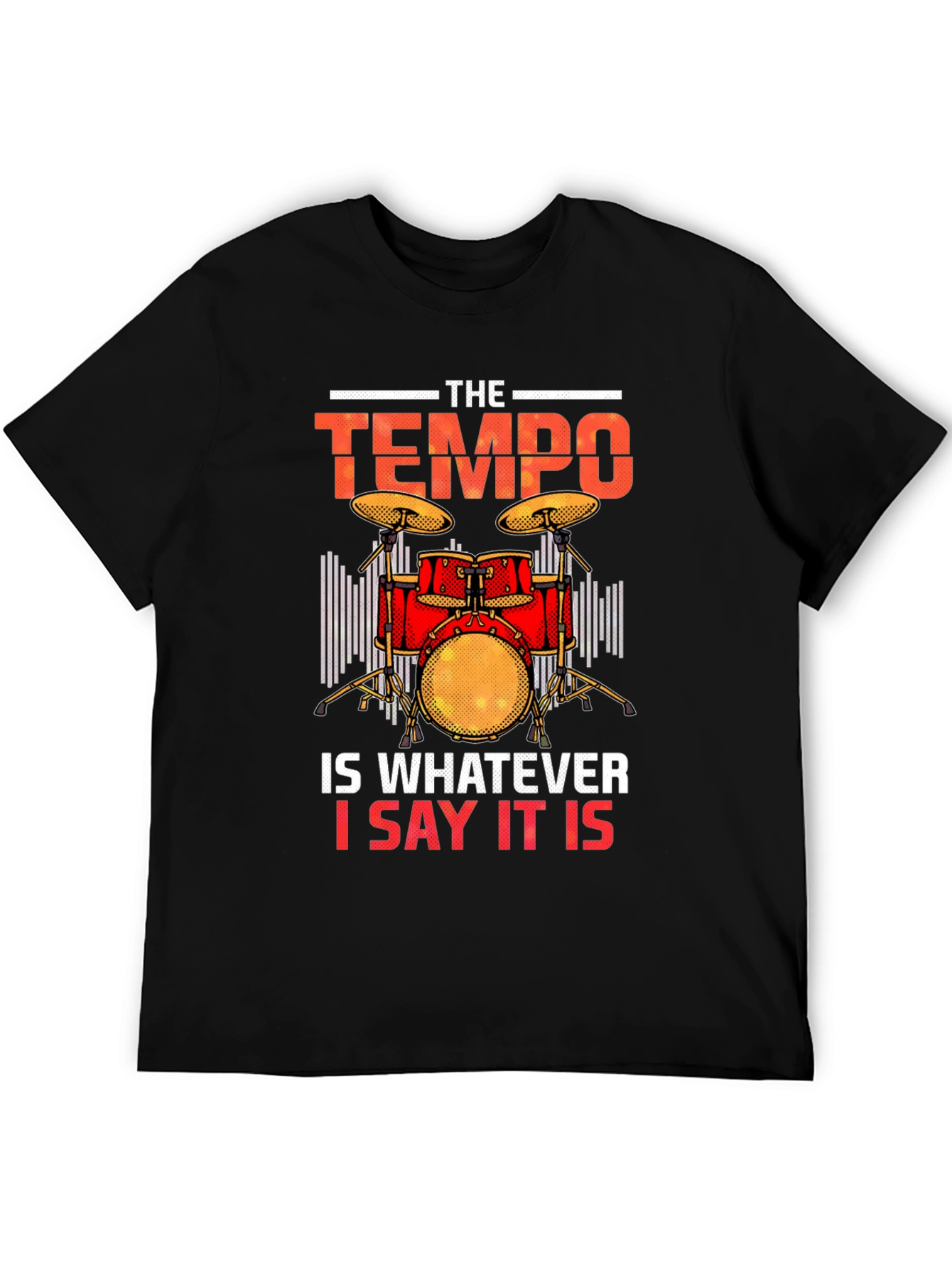 Tempo Drummer T-Shirt - Musician Tee