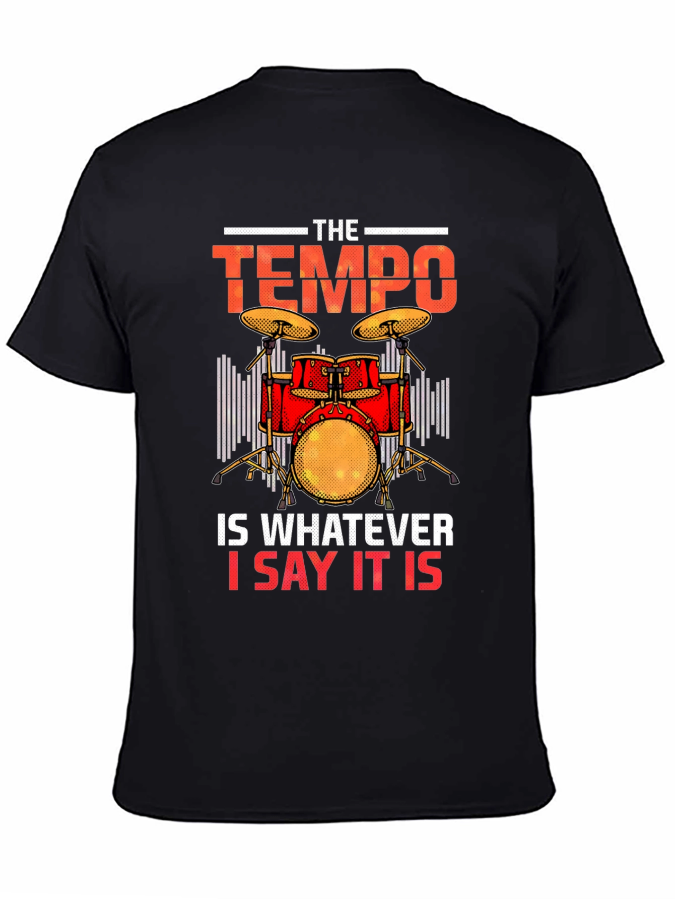 Tempo Drummer T-Shirt - Musician Tee