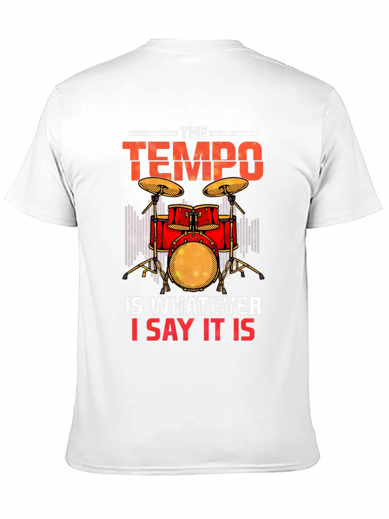 Tempo Drummer T-Shirt - Musician Tee