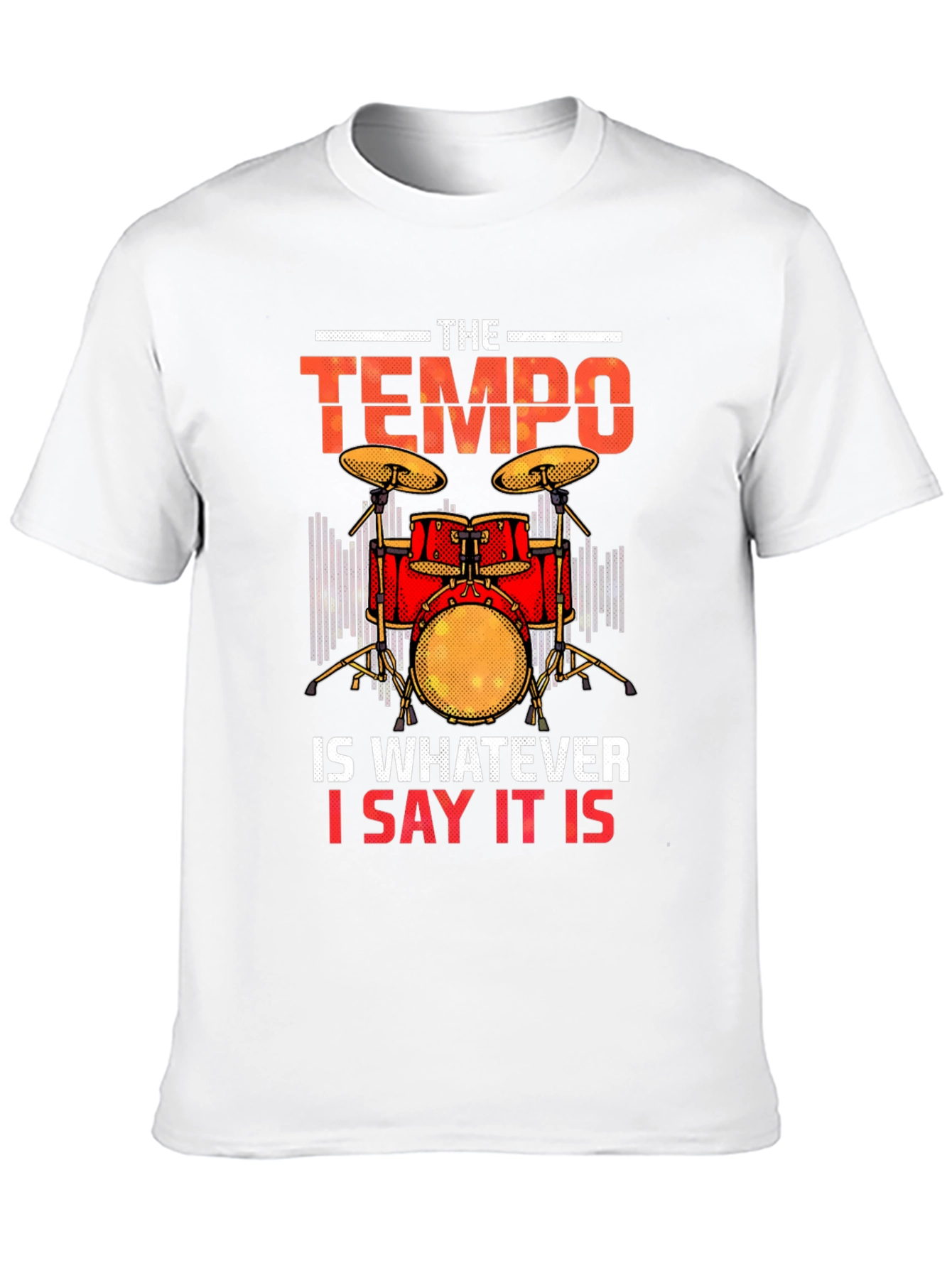 Tempo Drummer T-Shirt - Musician Tee