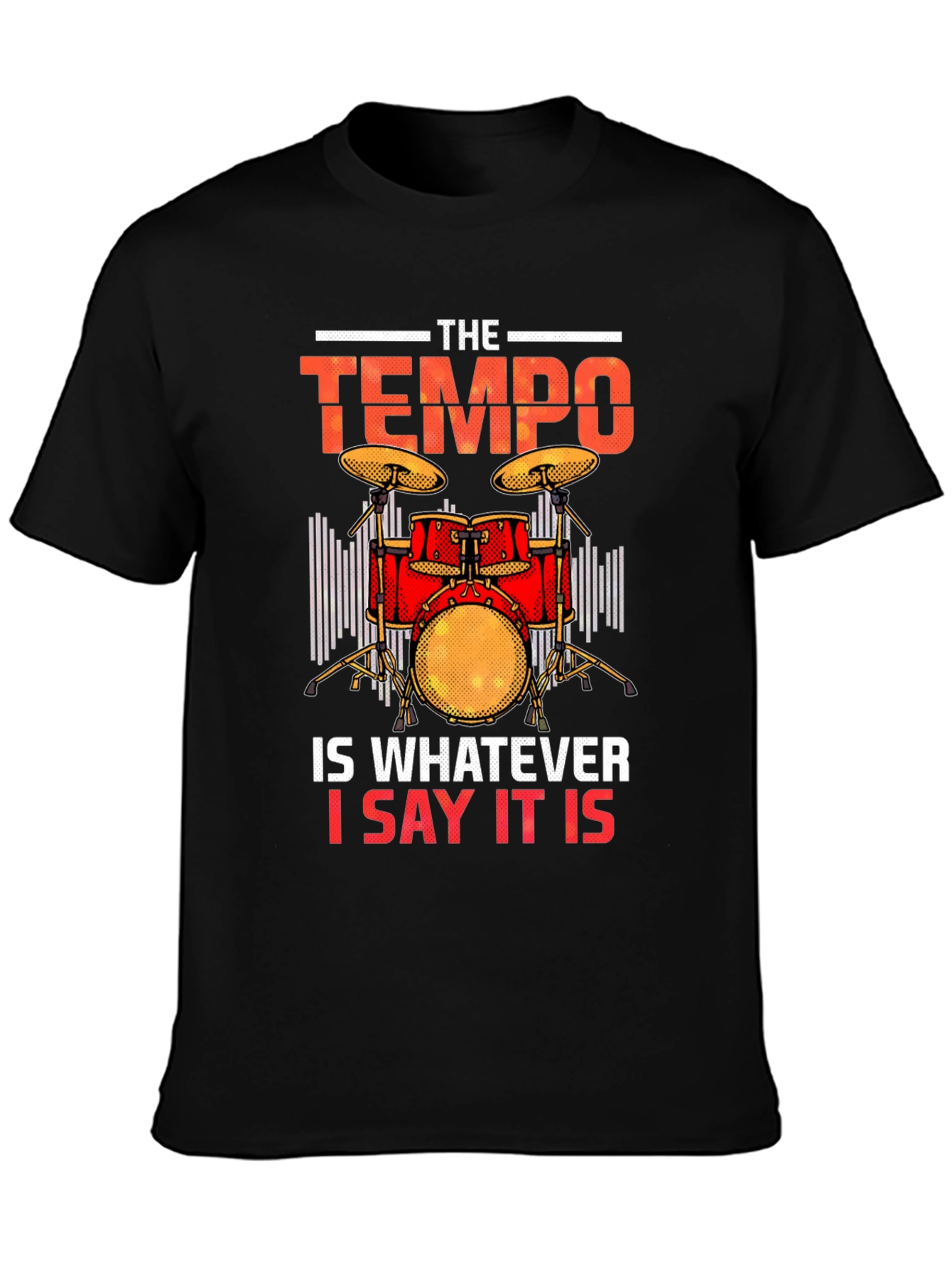 Tempo Drummer T-Shirt - Musician Tee