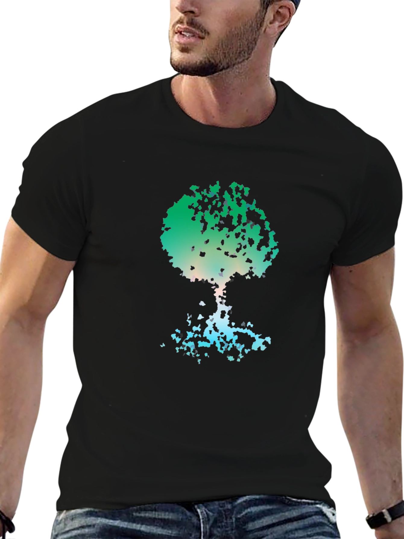 Abstract Tree Graphic Tee - Nature Inspired