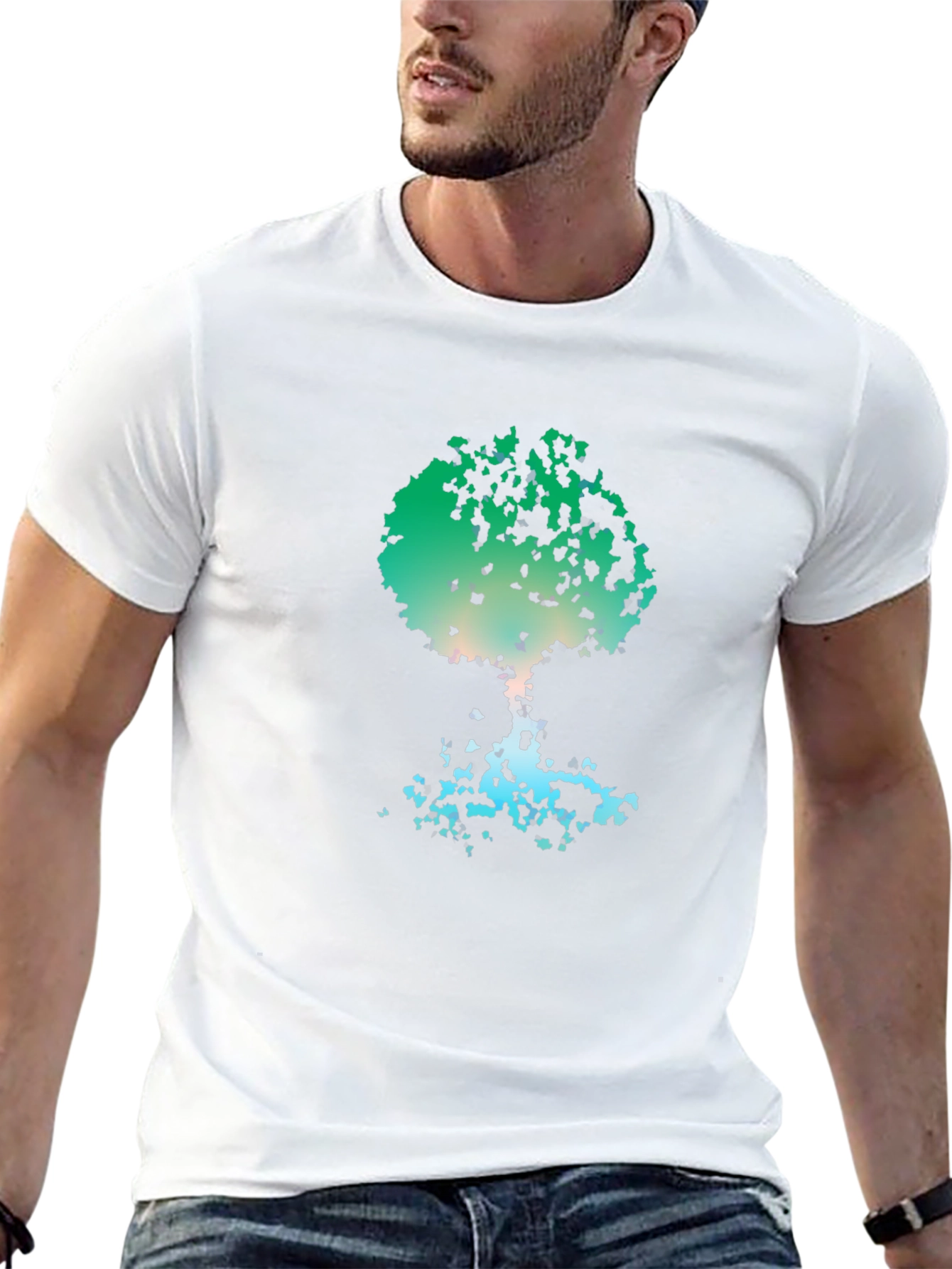 Abstract Tree Graphic Tee - Nature Inspired