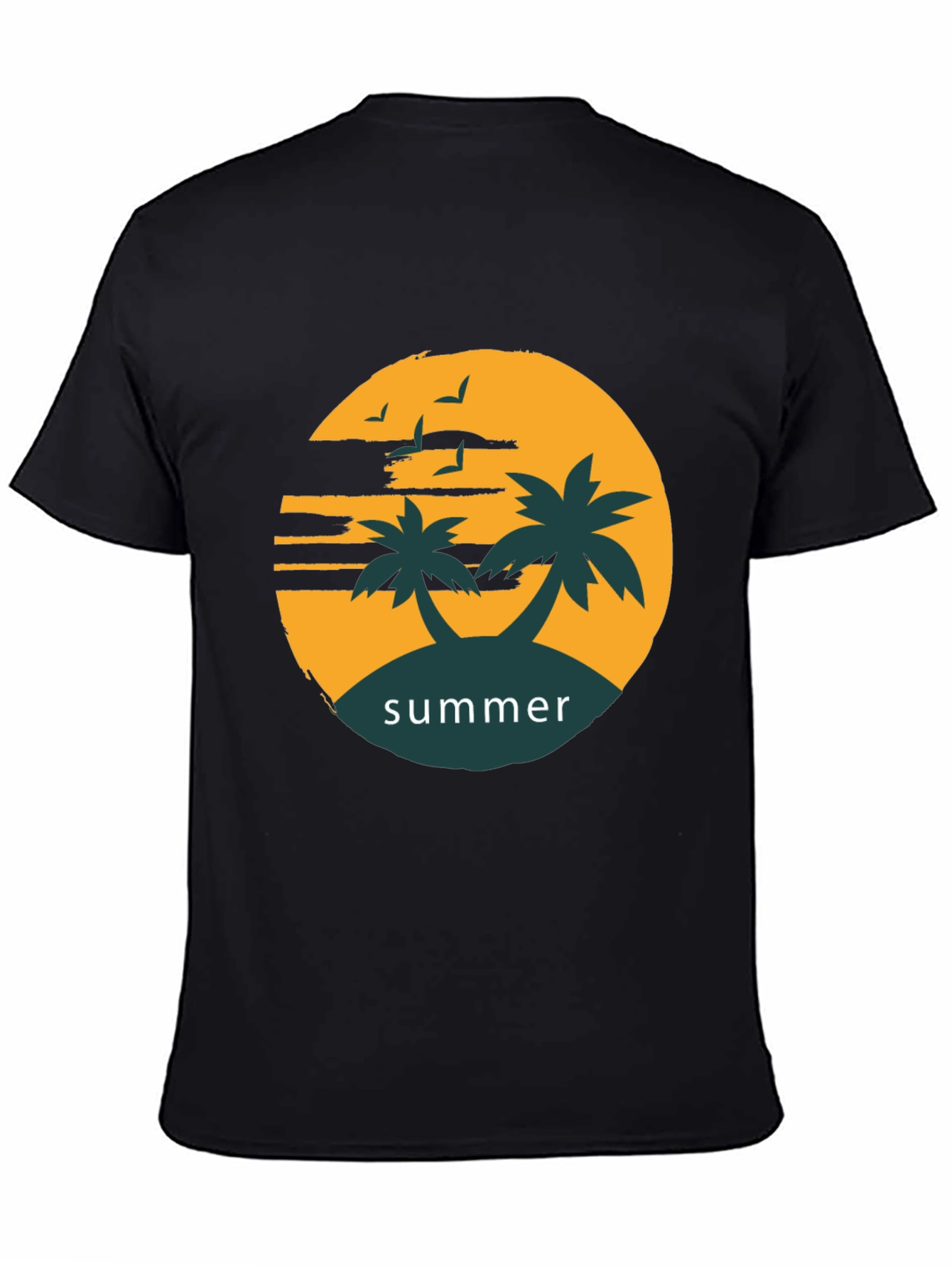Summer Vibes Graphic Tee - Black