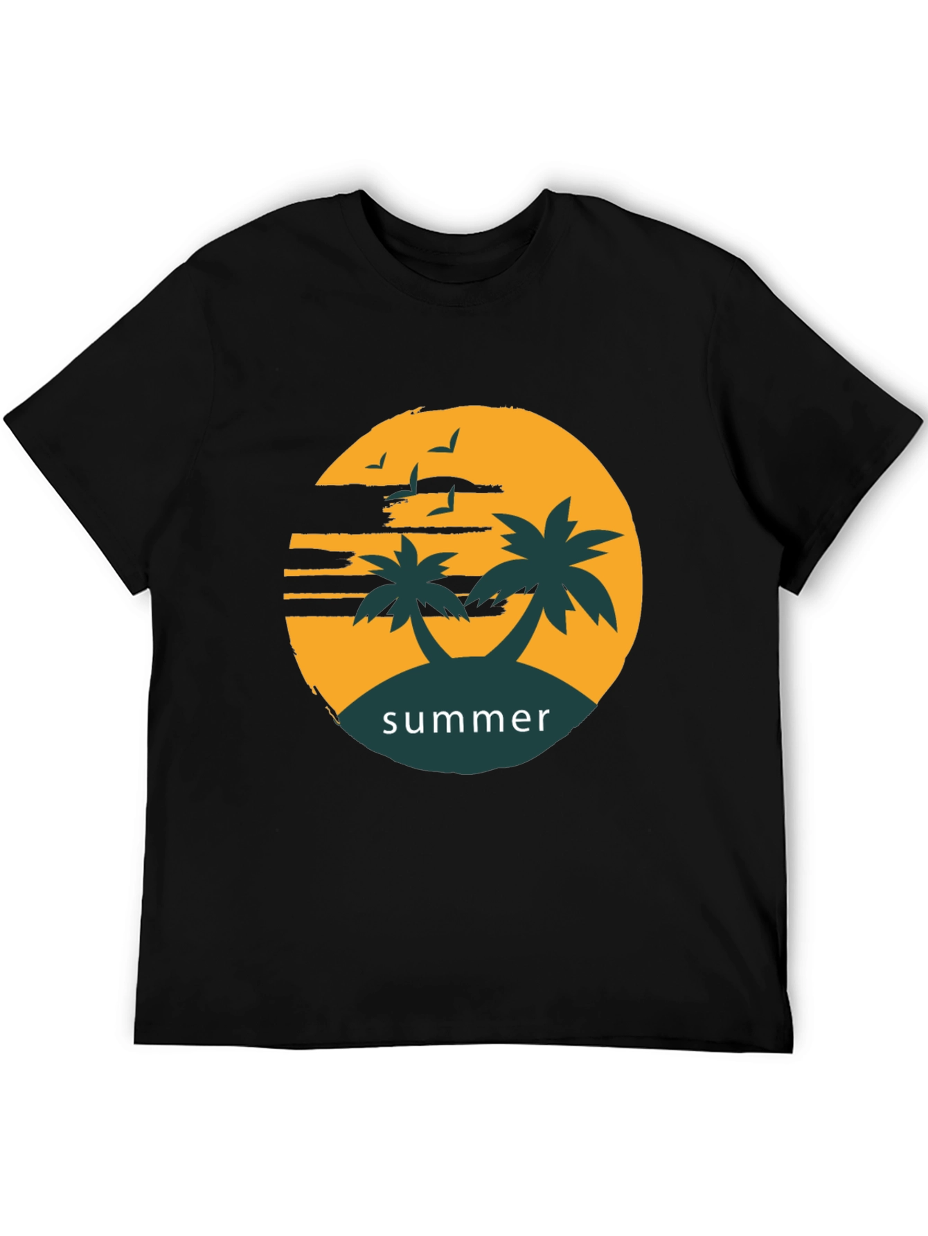 Summer Vibes Graphic Tee - Black