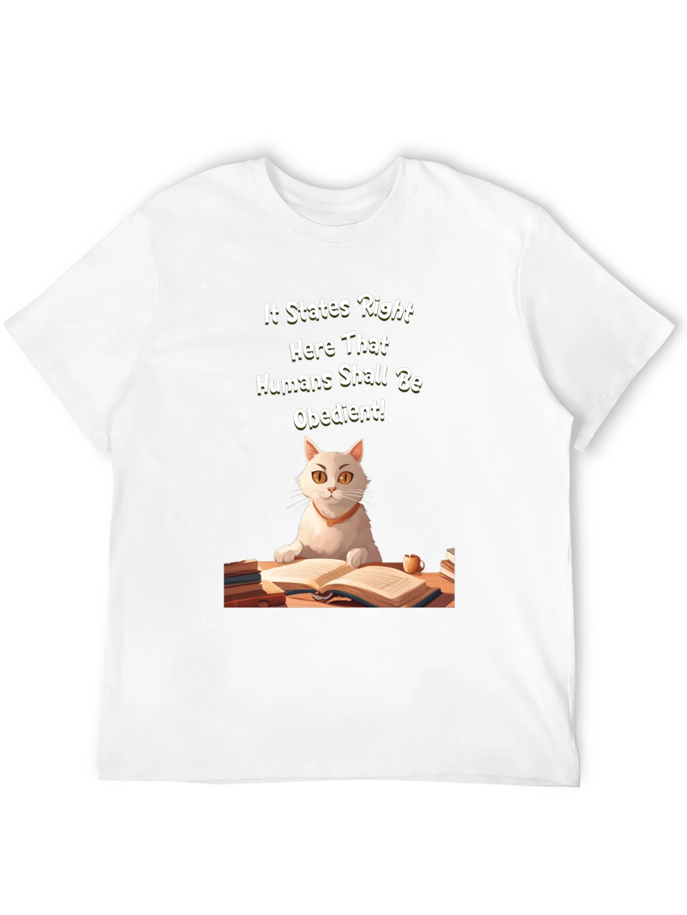 Obedient Humans Cat T-Shirt