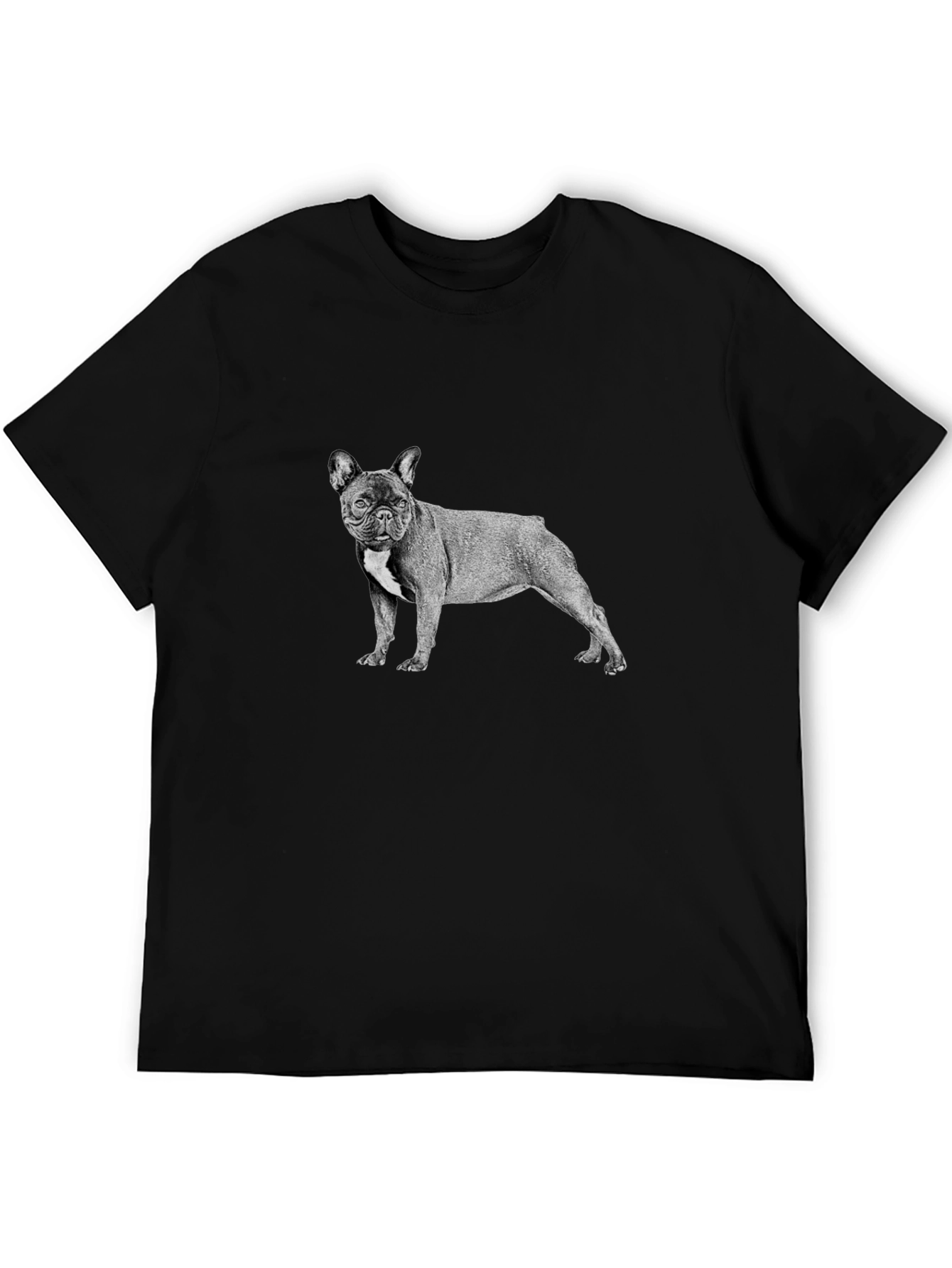 French Bulldog Graphic Tee - Mens Black T-Shirt
