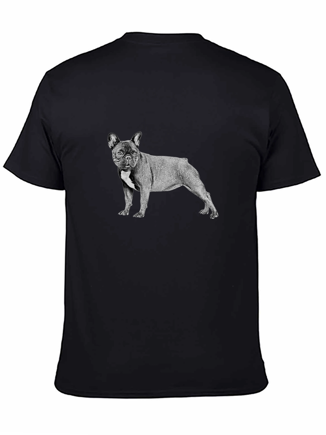 French Bulldog Graphic Tee - Mens Black T-Shirt
