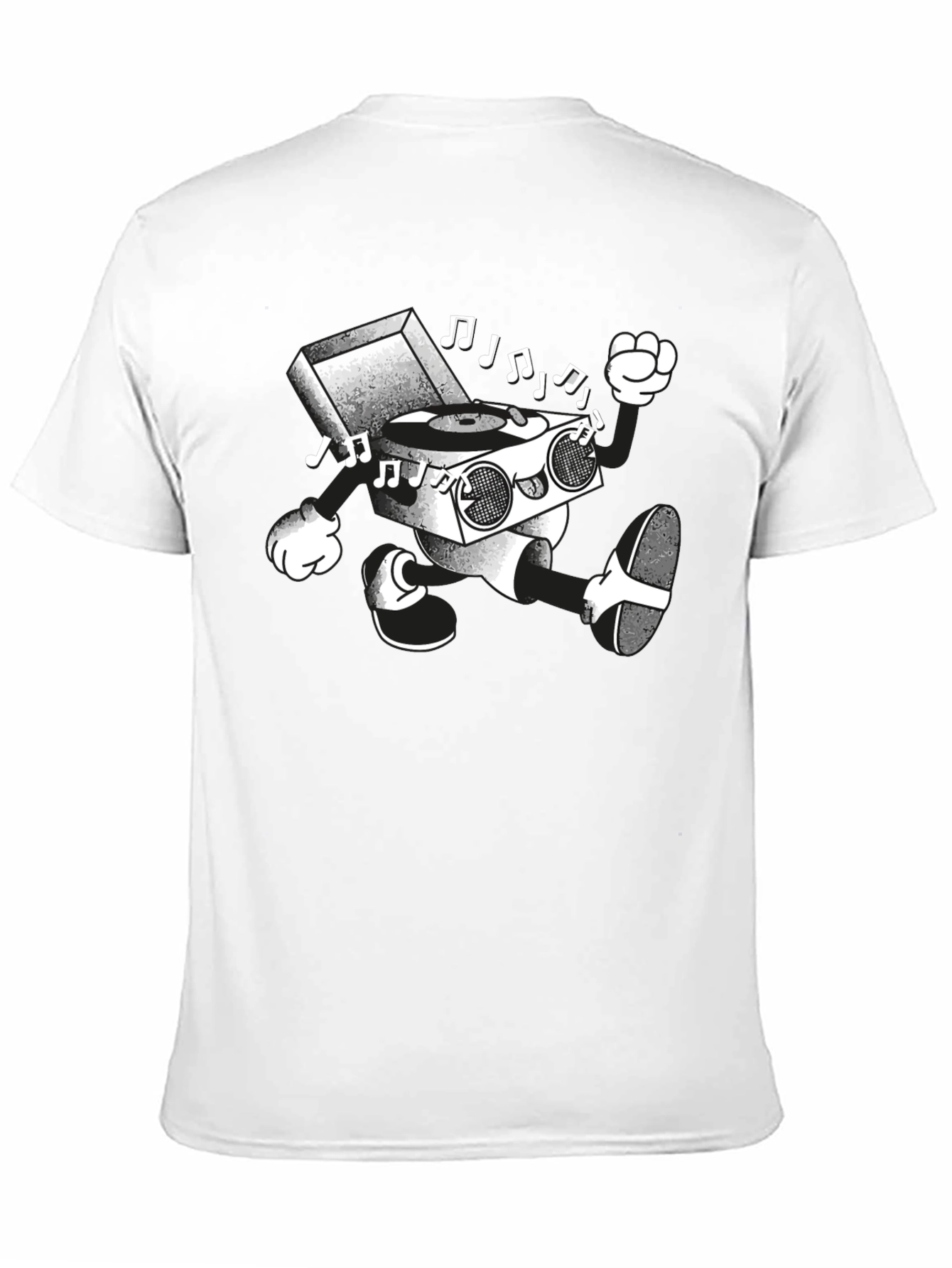 Retro Record Player Cartoon T-Shirt