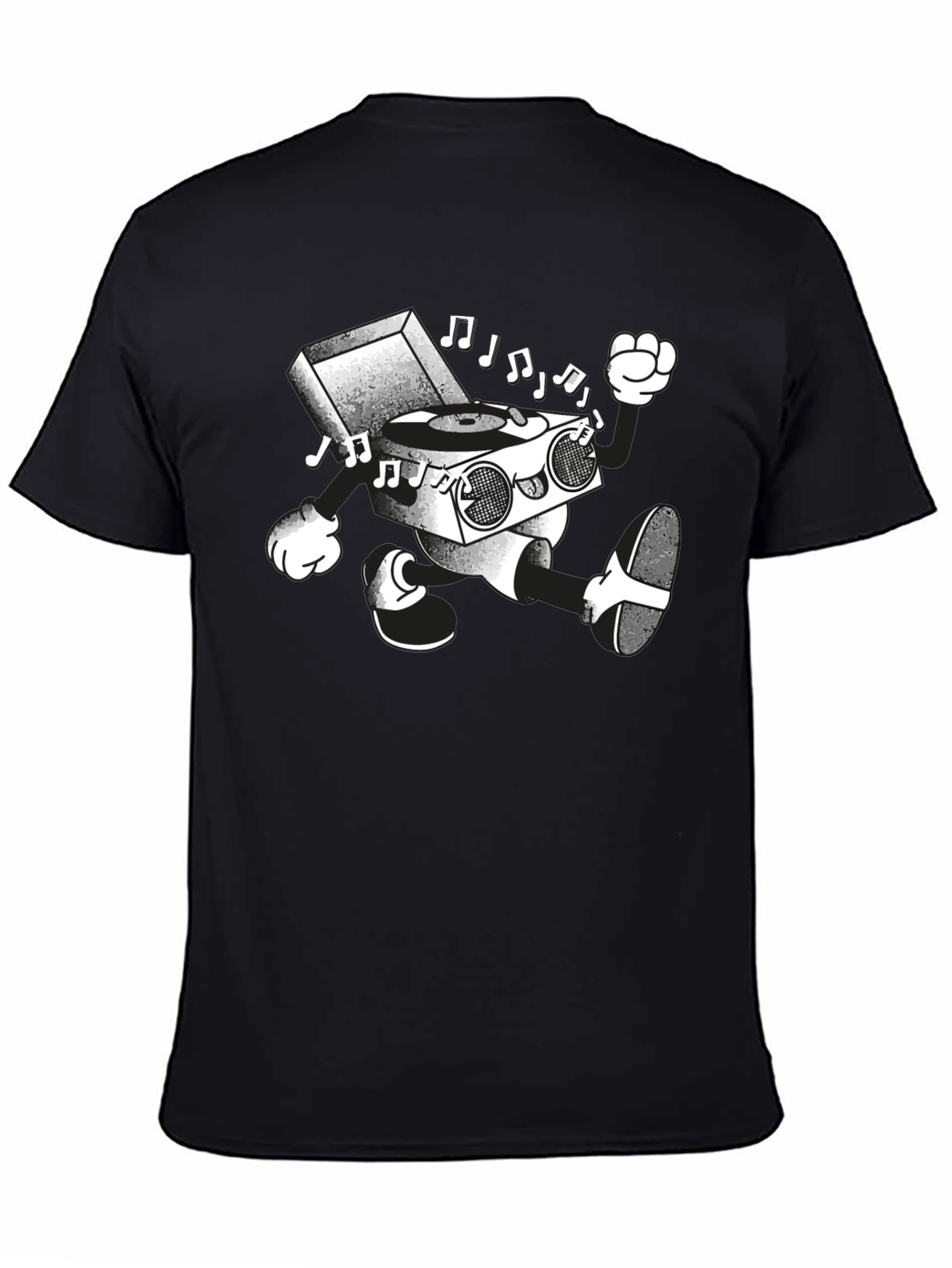 Retro Record Player Cartoon T-Shirt