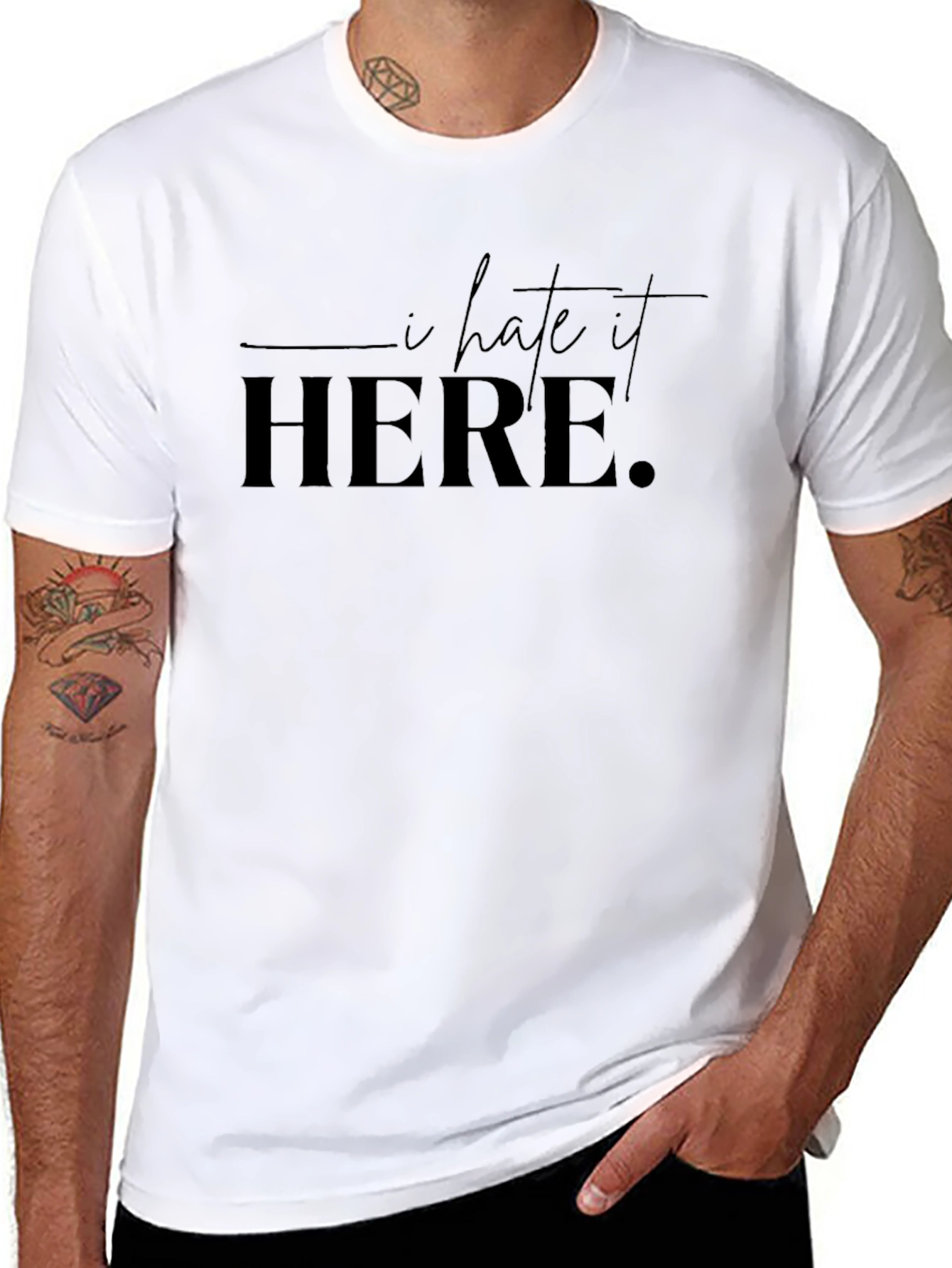 I Hate It Here T-Shirt - Classic Crew Neck