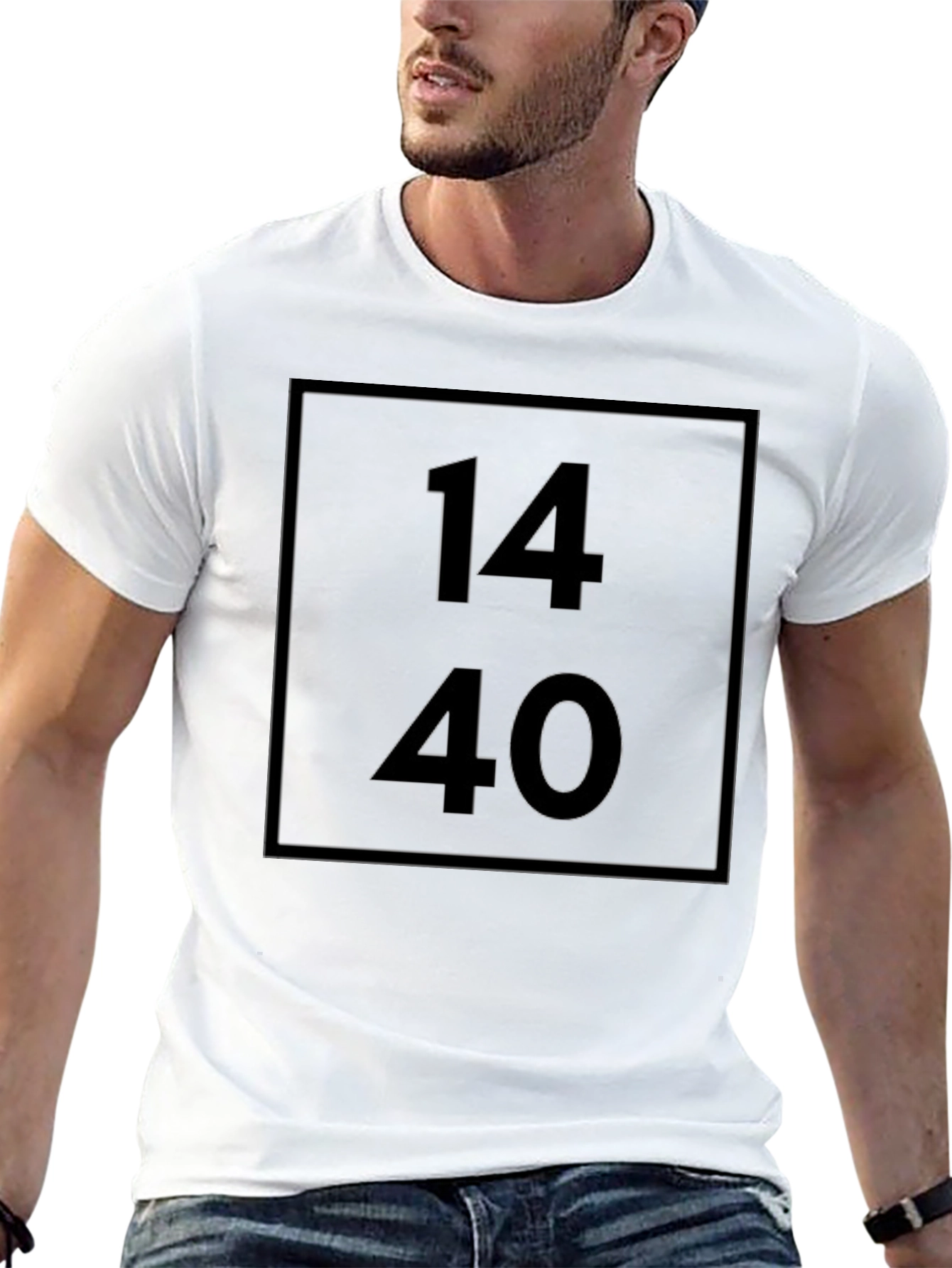 1440 Graphic Tee - Modern Number Print Shirt