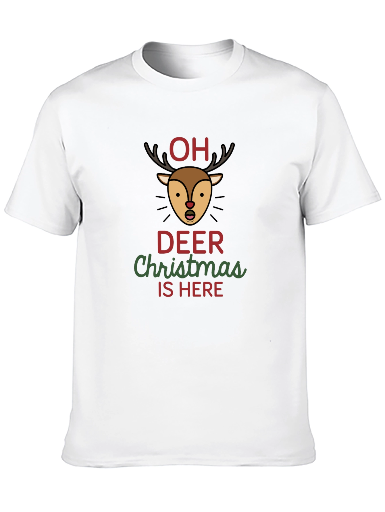 Oh Deer Christmas Graphic T-Shirt