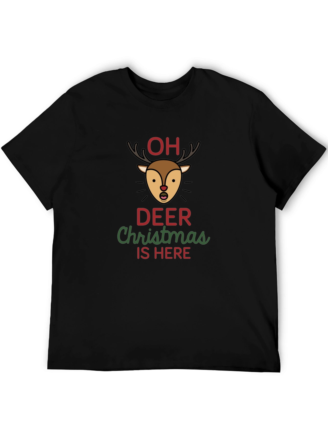 Oh Deer Christmas Graphic T-Shirt