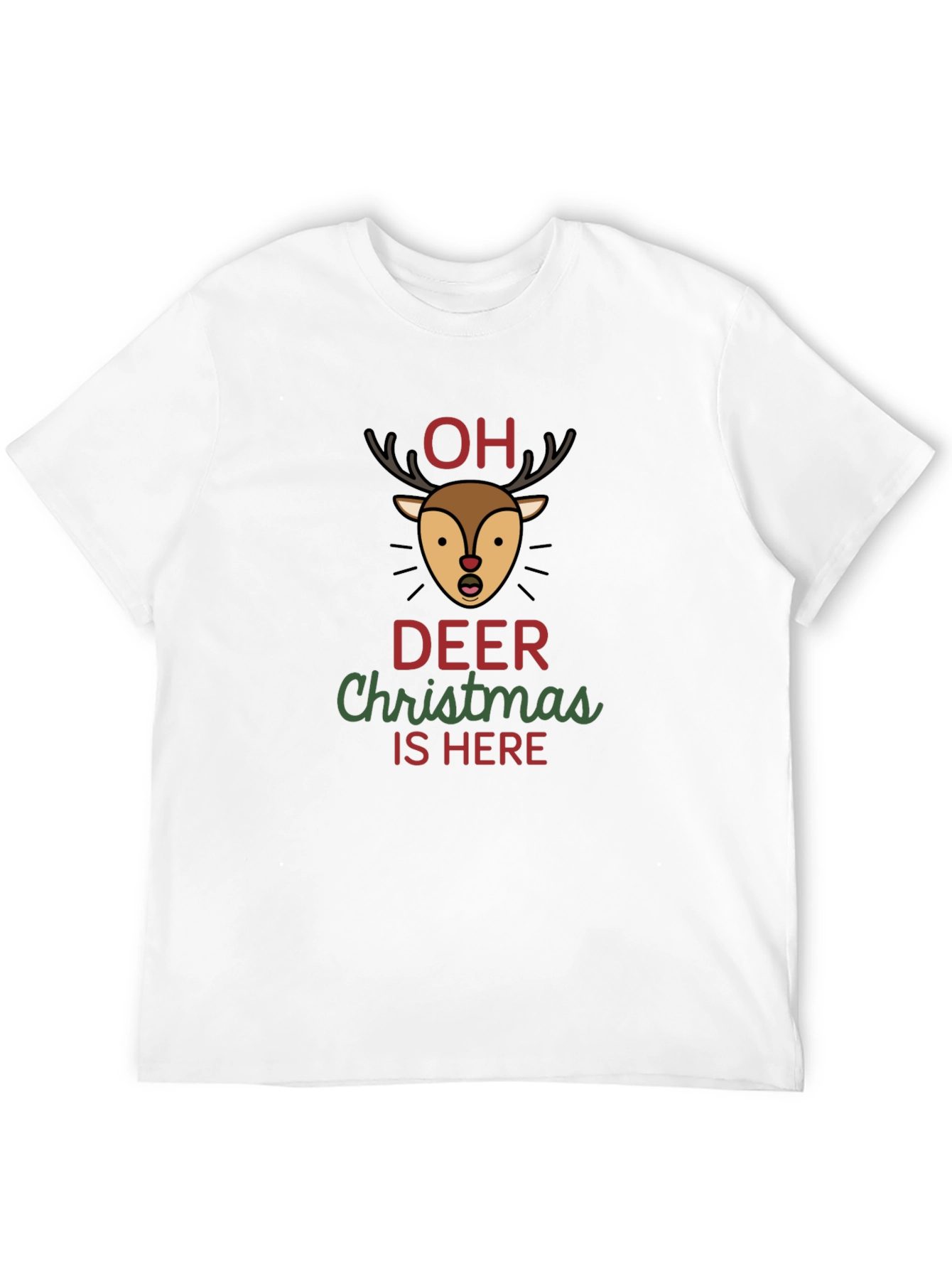 Oh Deer Christmas Graphic T-Shirt