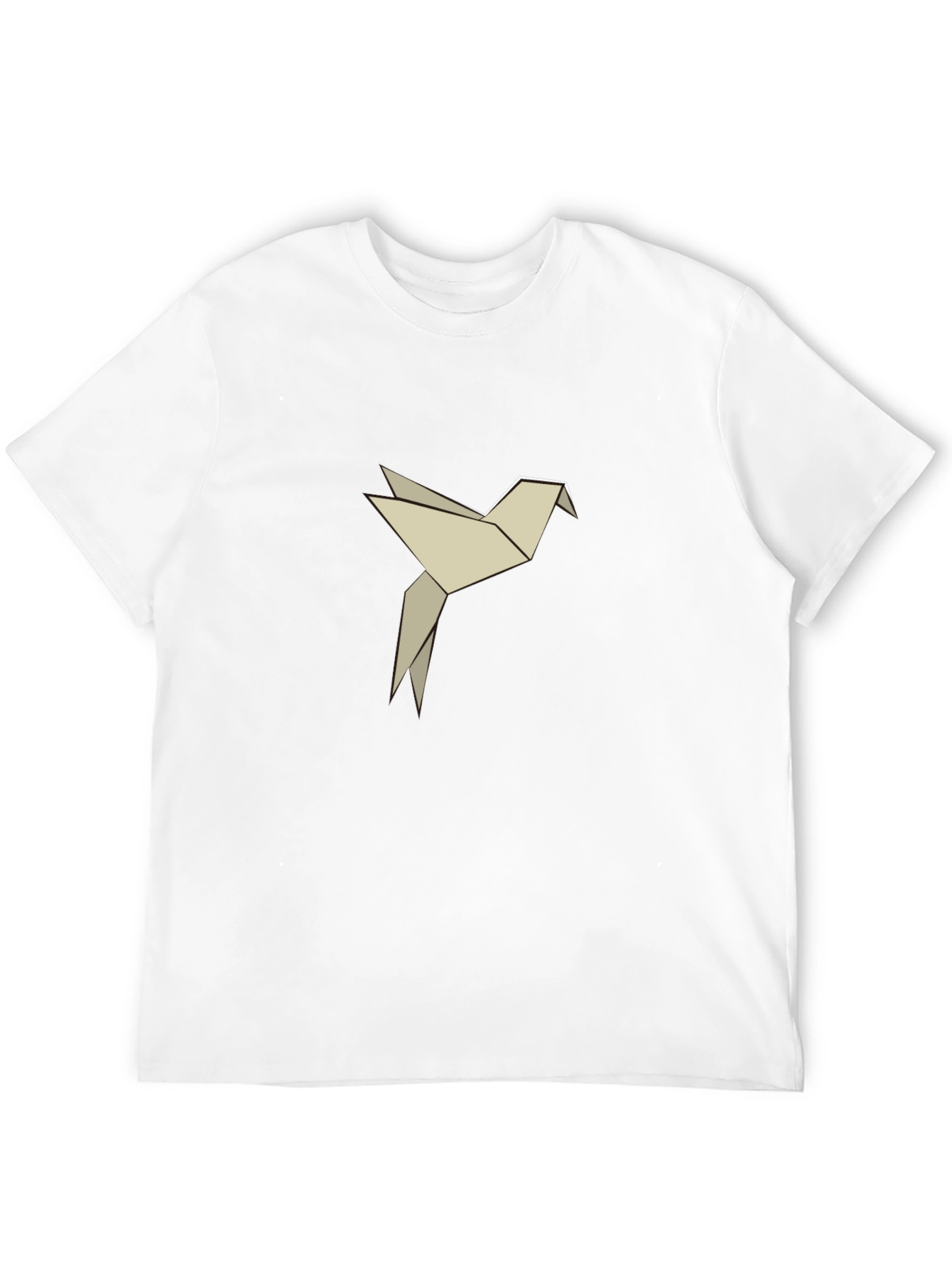 Origami Bird Graphic Tee - Black