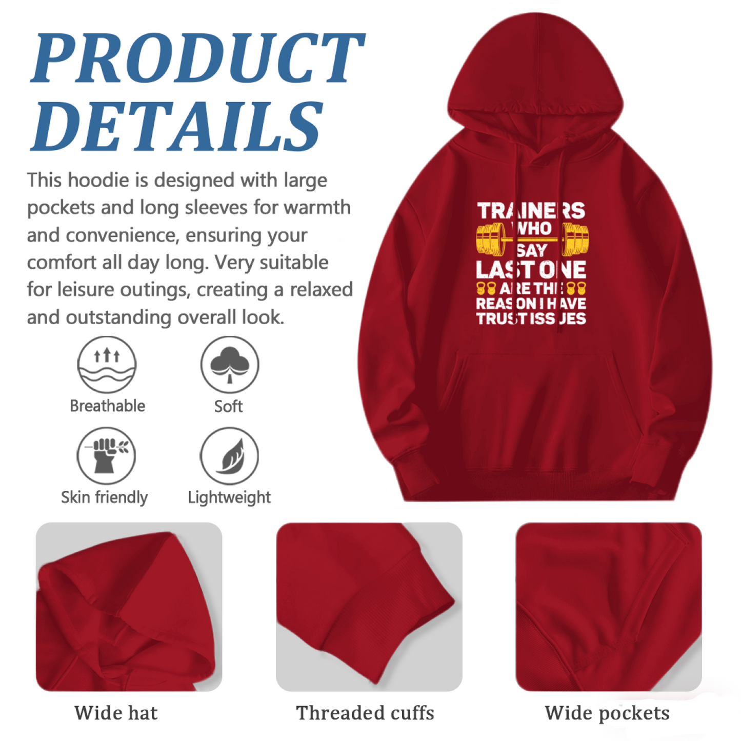 Mad Dog Spiked Pitbull Graphic Casual Comfort Hoodie