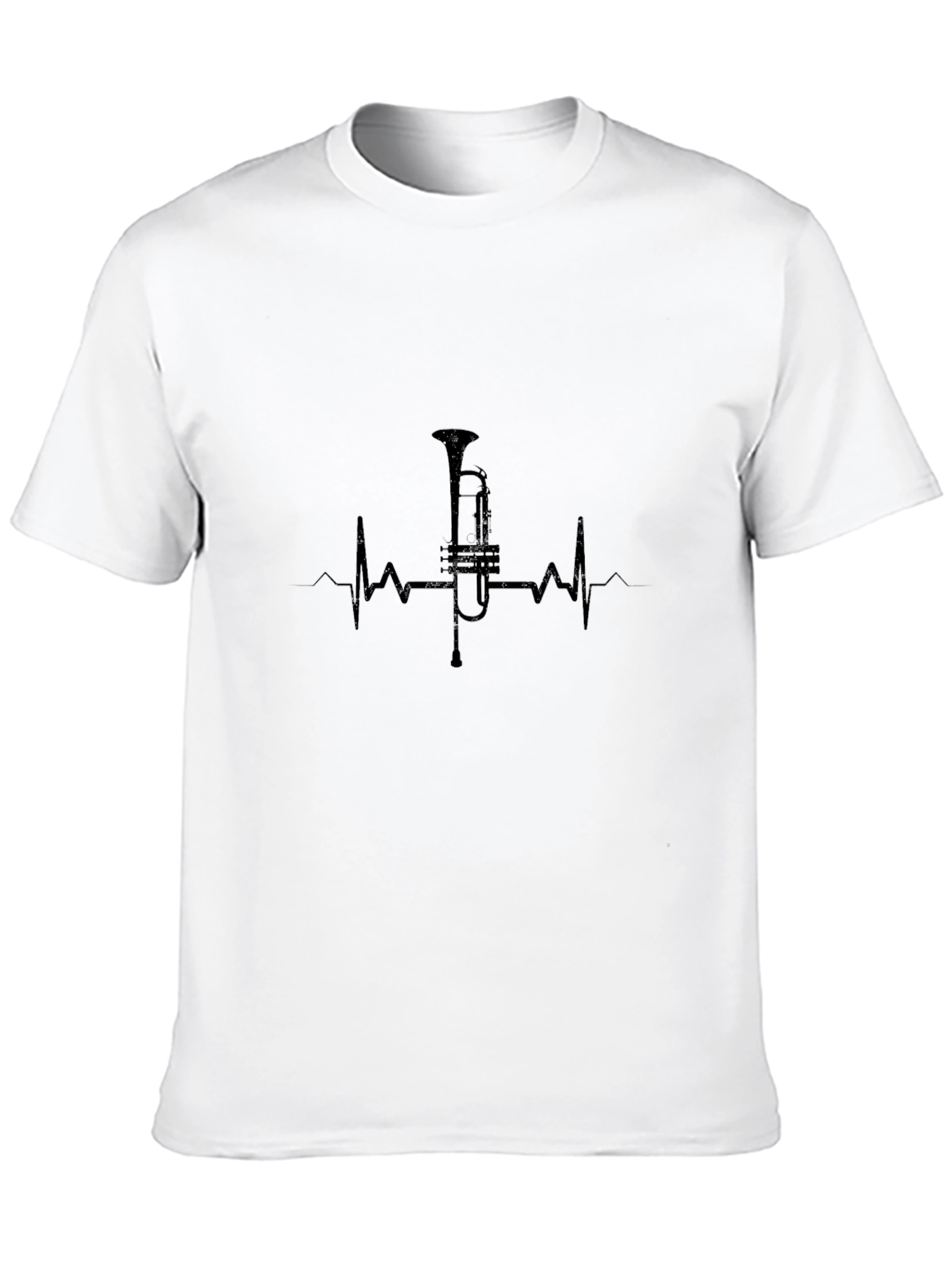 Trumpet Heartbeat T-Shirt - Music Lover Tee
