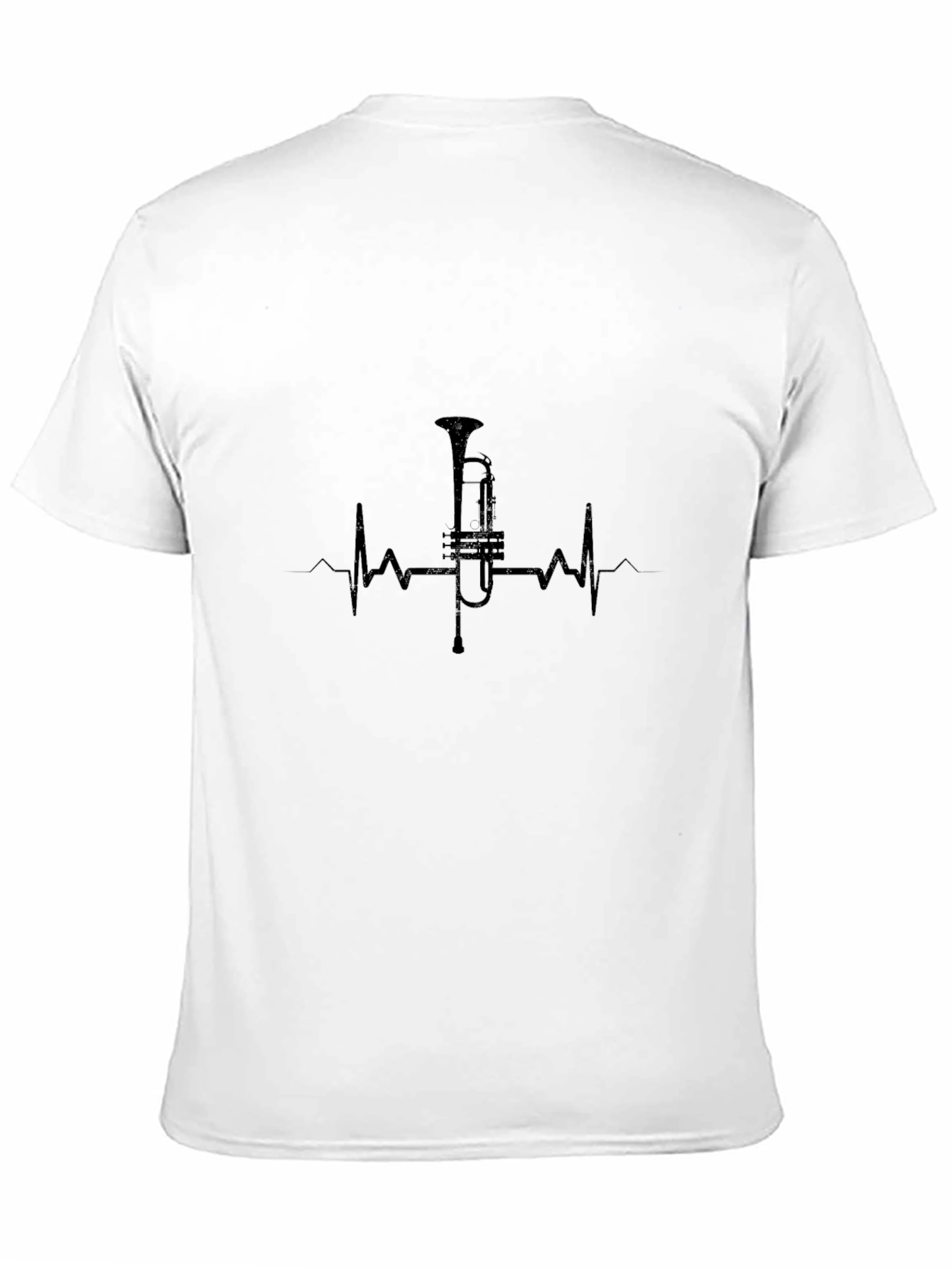 Trumpet Heartbeat T-Shirt - Music Lover Tee