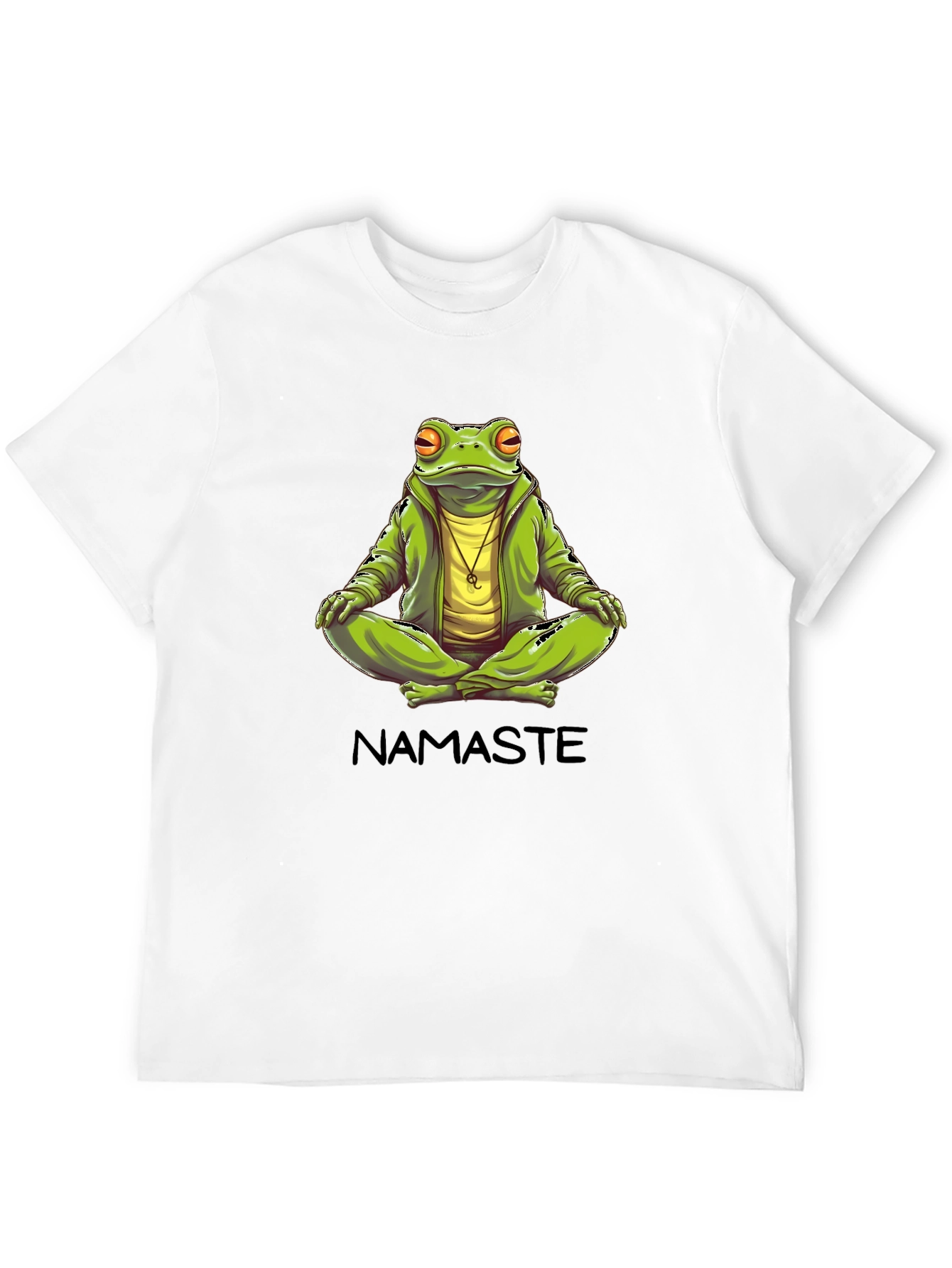 Namaste Frog Graphic T-Shirt - Zen Meditation Tee
