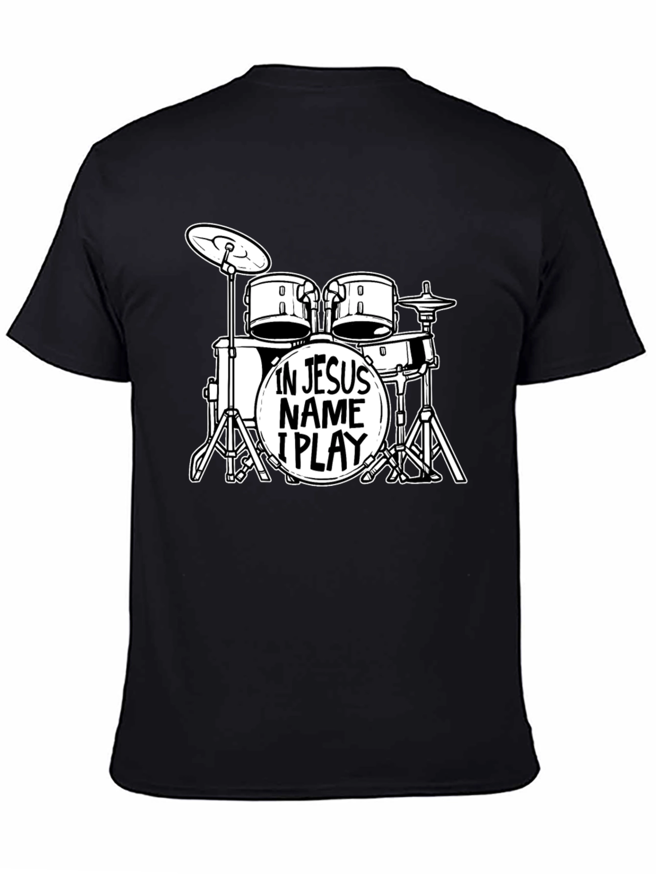In Jesus Name I Play Drums T-Shirt