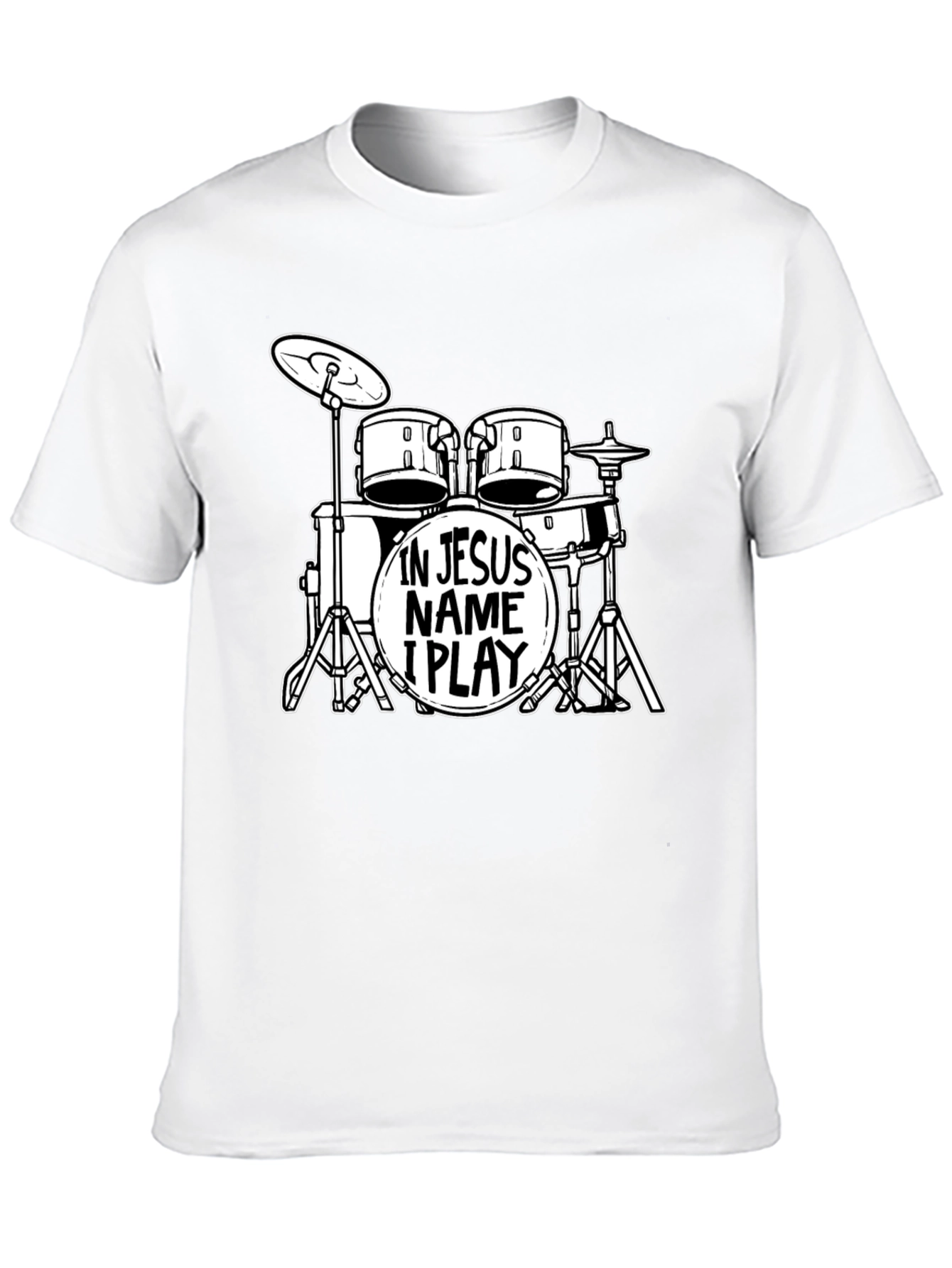 In Jesus Name I Play Drums T-Shirt