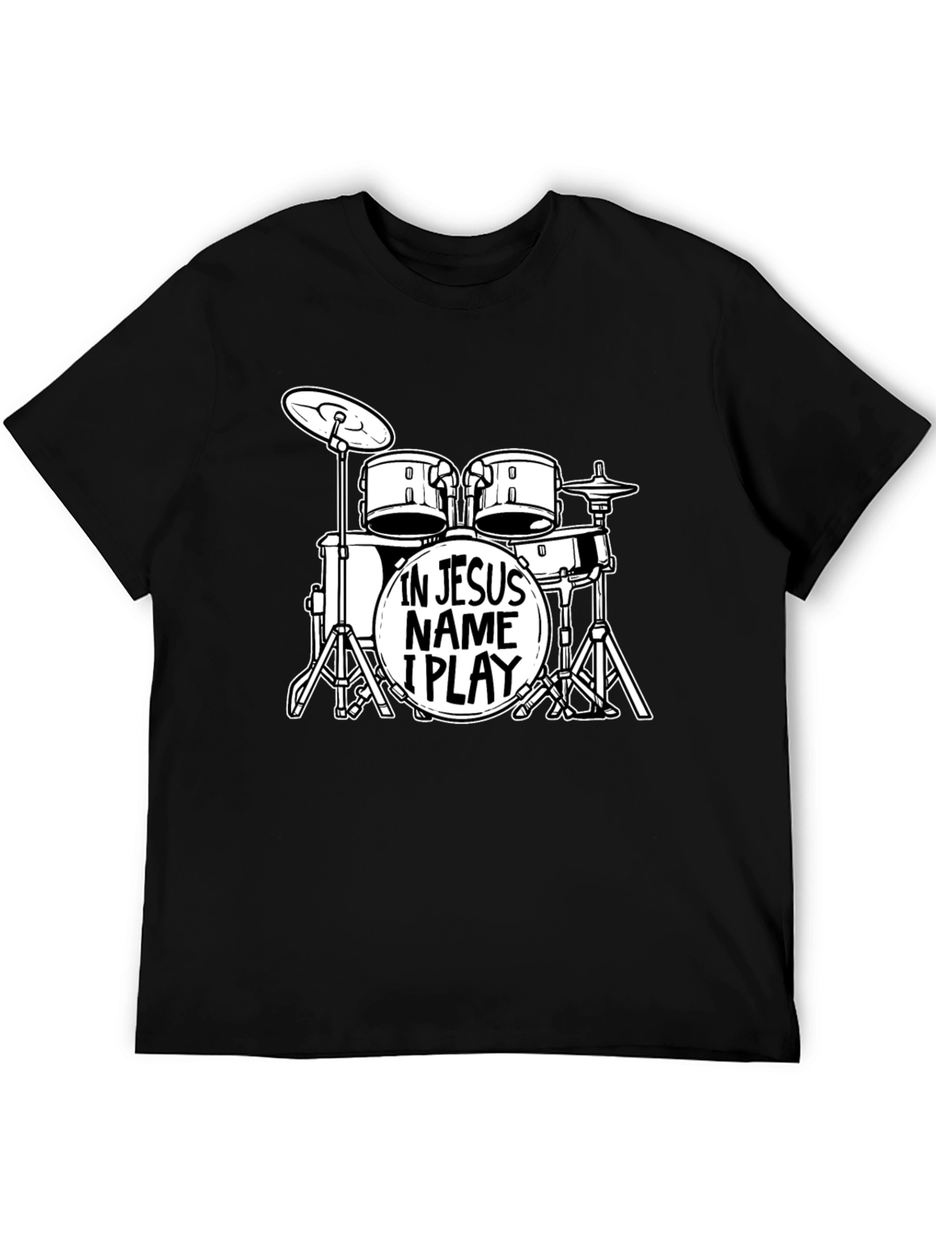 In Jesus Name I Play Drums T-Shirt