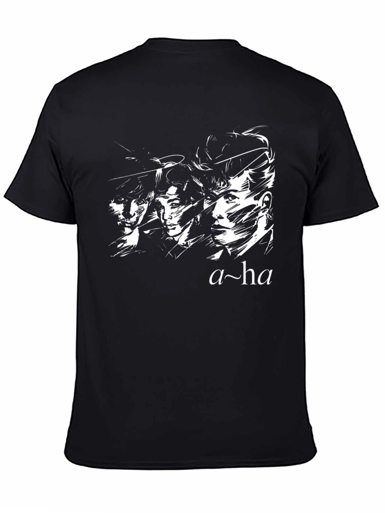 A-ha Band Graphic Print T-Shirt - Classic Rock Tee