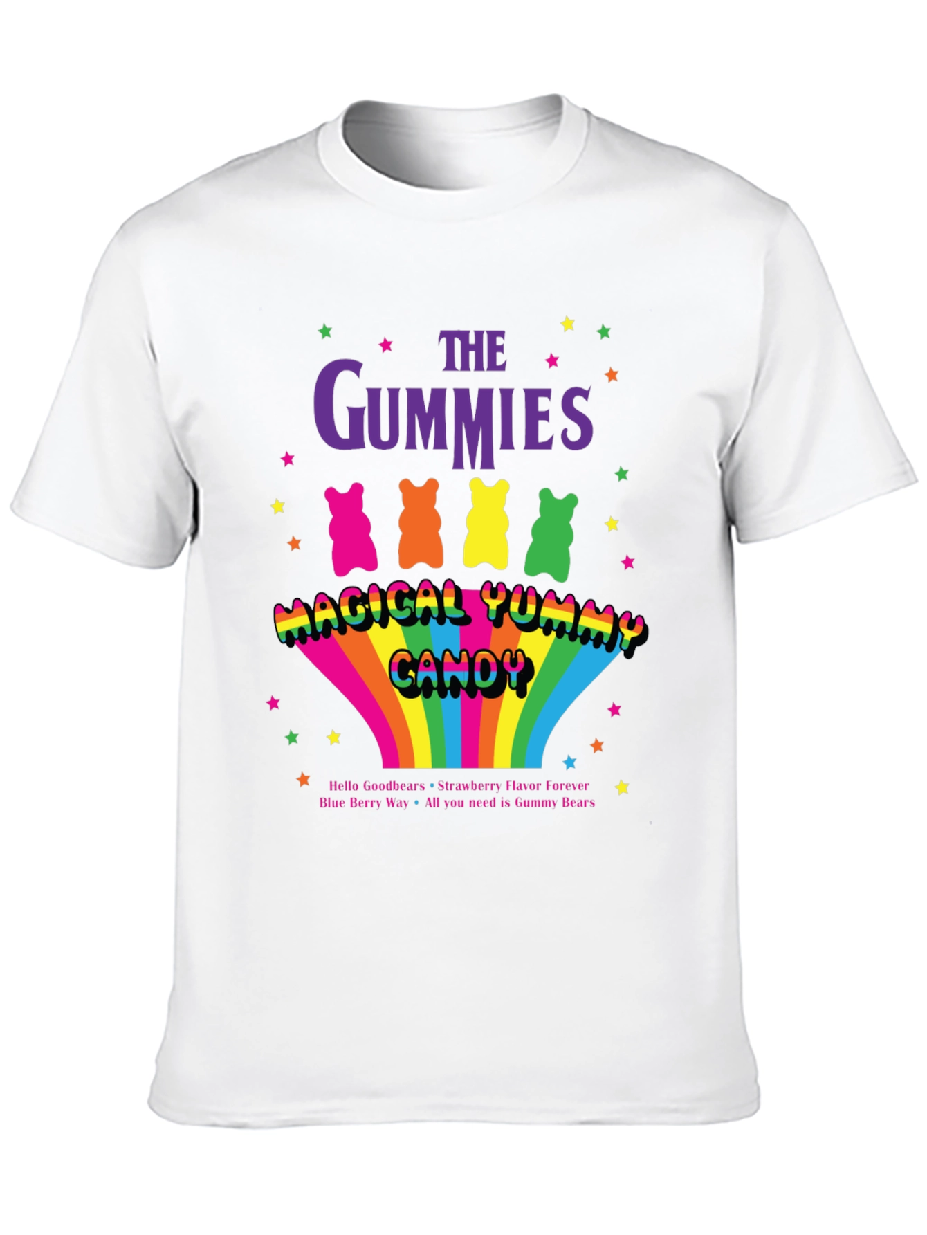 The Gummies Bear Yummy Candy Graphic T-Shirt