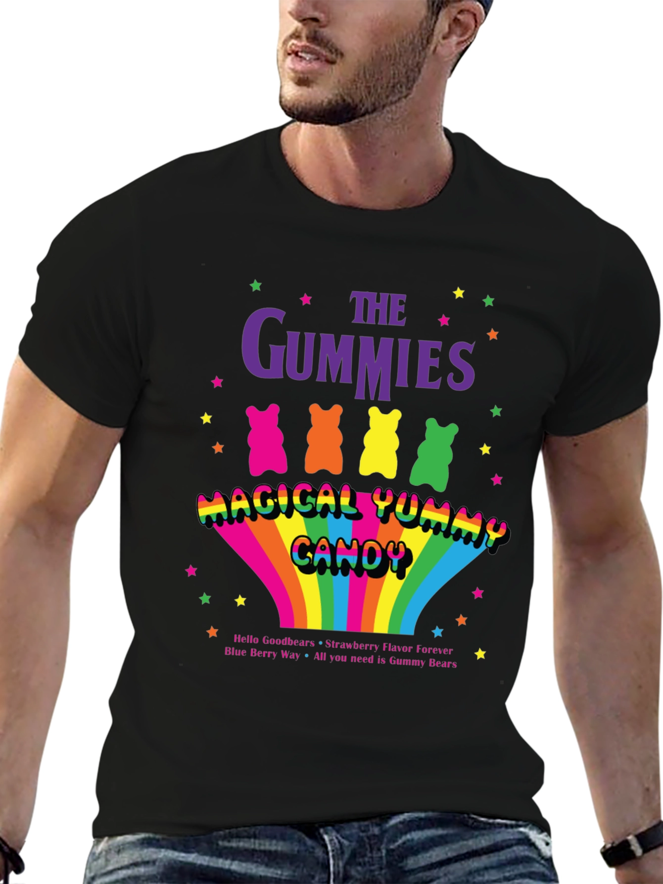 The Gummies Bear Yummy Candy Graphic T-Shirt