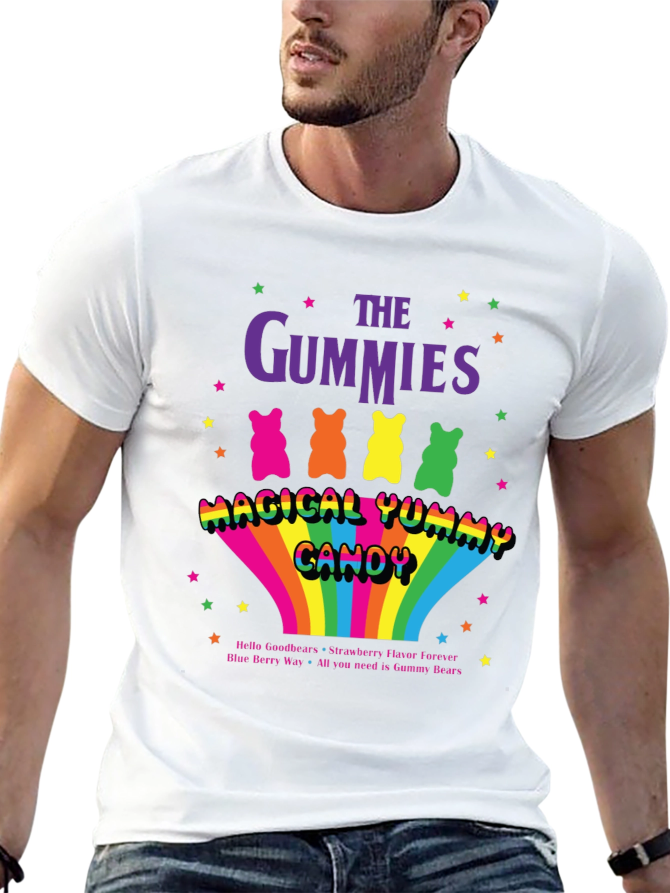 The Gummies Bear Yummy Candy Graphic T-Shirt