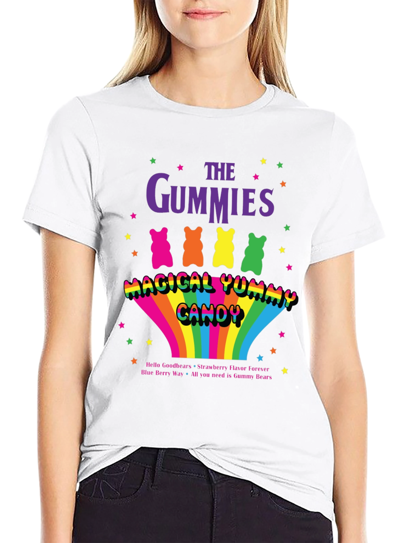 The Gummies Bear Yummy Candy Graphic T-Shirt
