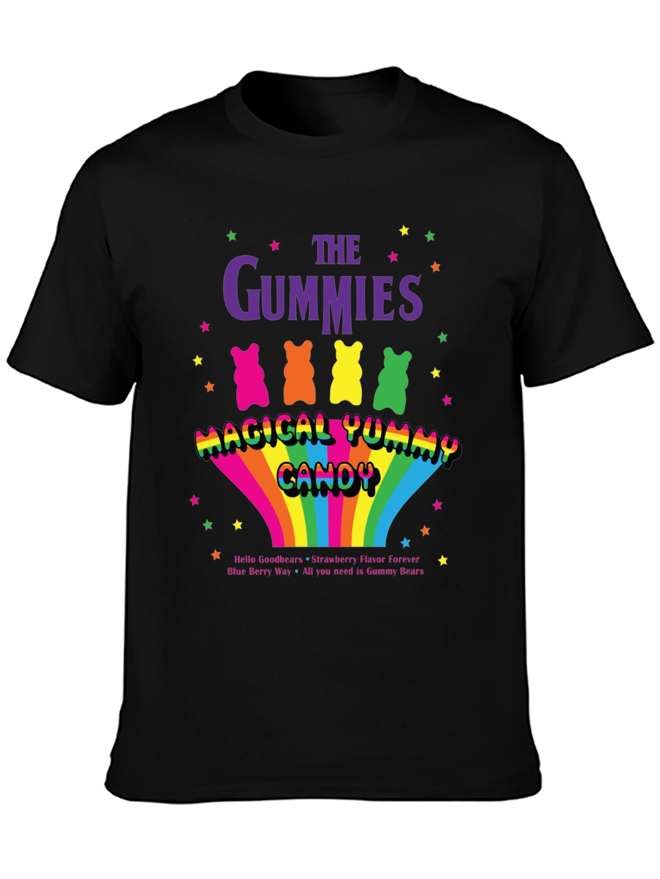 The Gummies Bear Yummy Candy Graphic T-Shirt