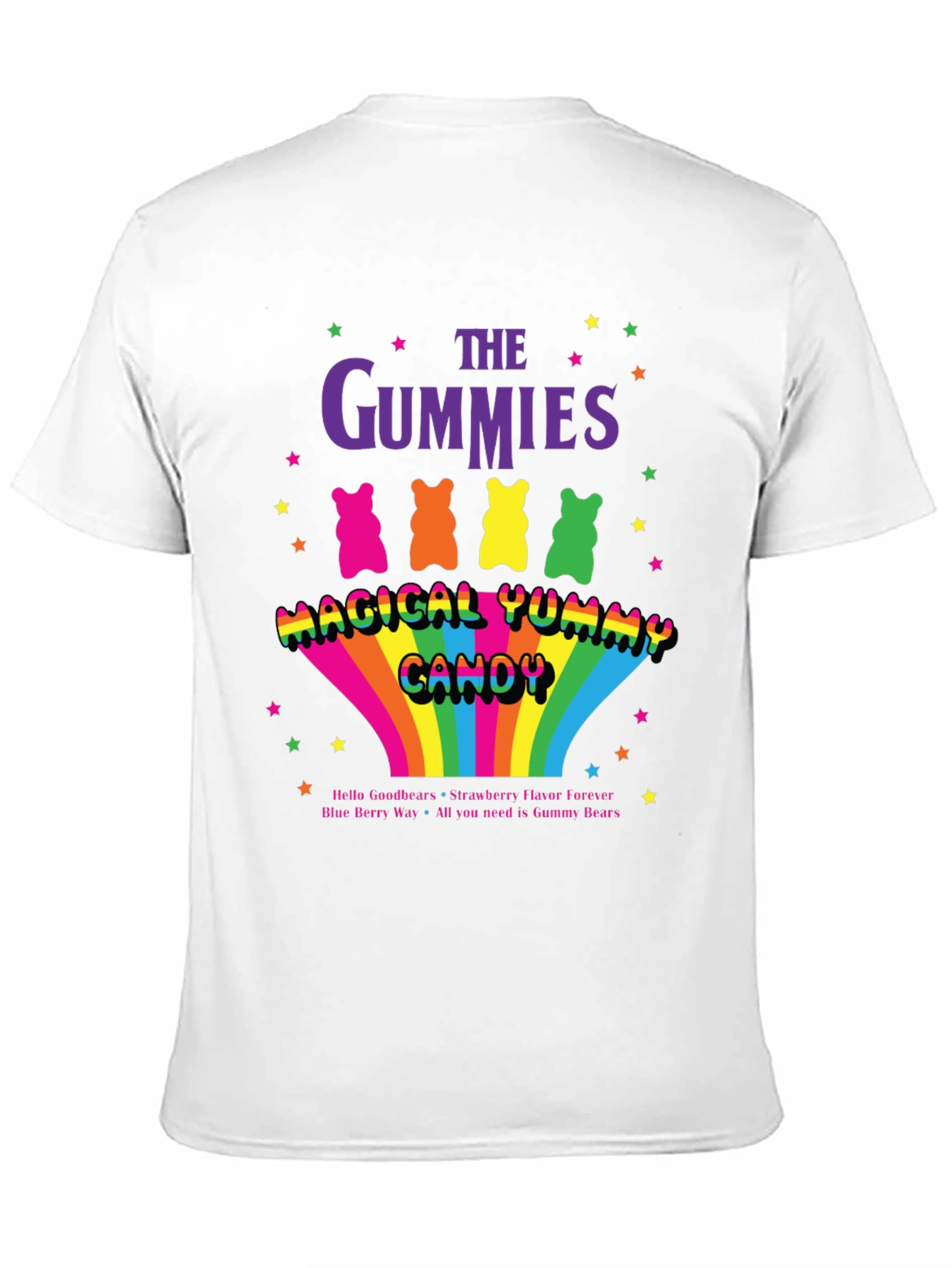 The Gummies Bear Yummy Candy Graphic T-Shirt