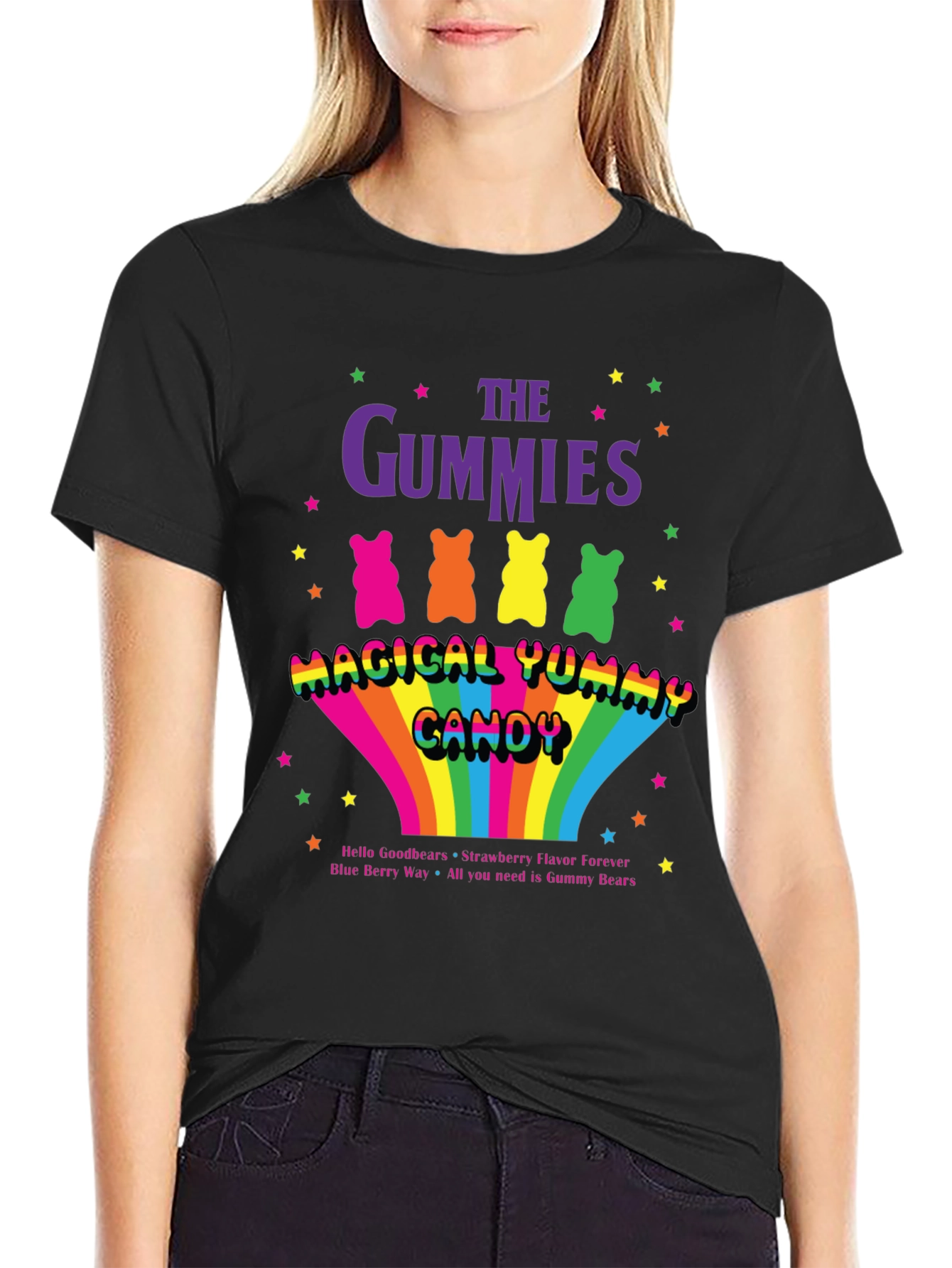 The Gummies Bear Yummy Candy Graphic T-Shirt